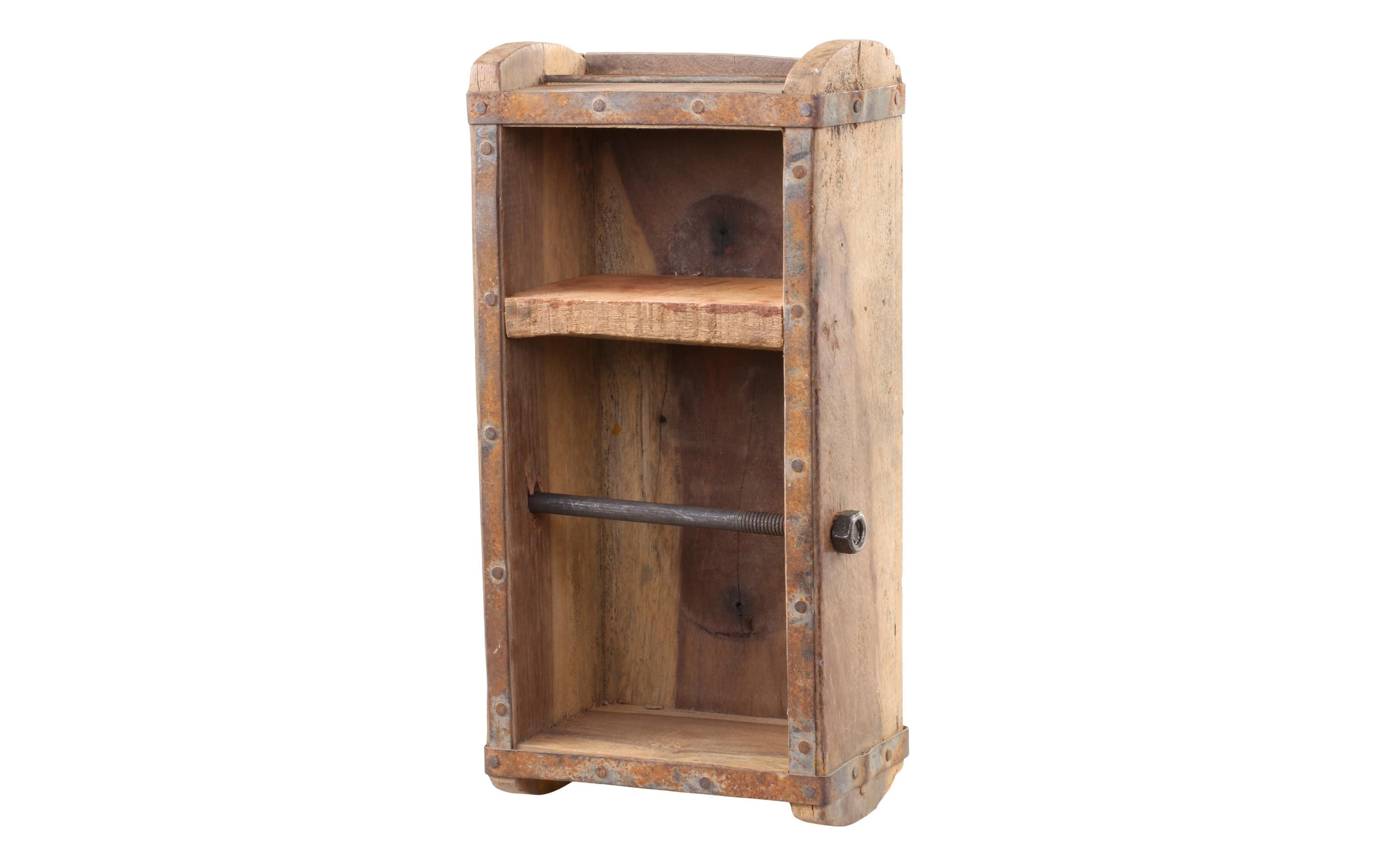 Chic Antique Toilettenpapierhalterung in Backsteinform Braun