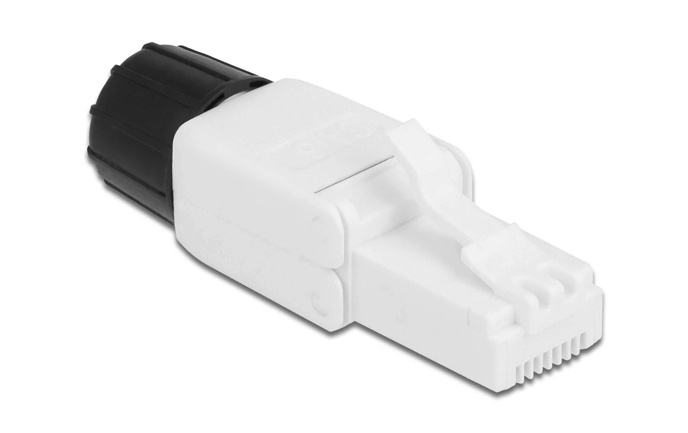 Delock Stecker RJ45 Cat.6 UTP werkzeugfrei 1 Stück, Weiss