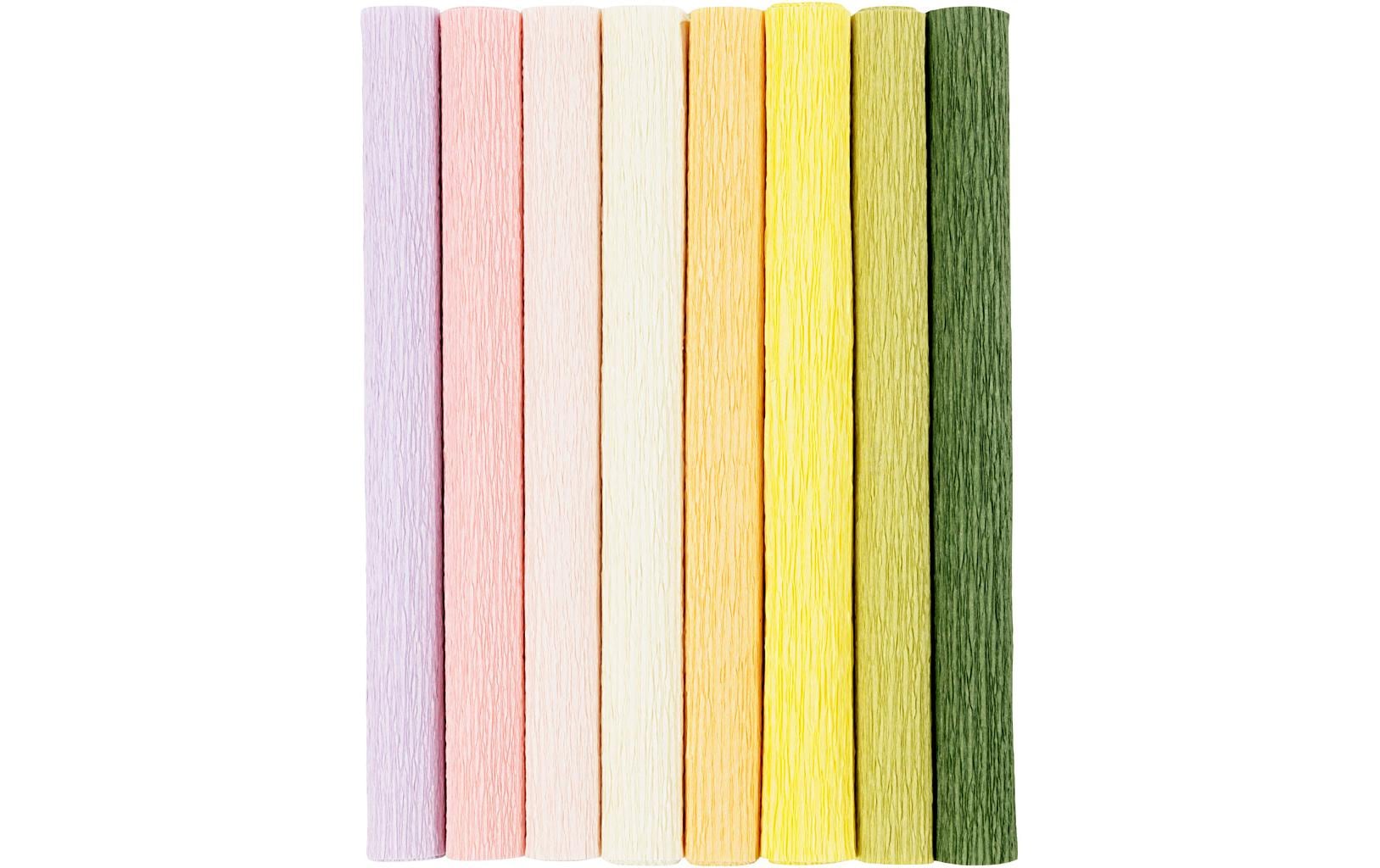Creativ Company Krepppapier Pastell 25 x 60 cm, 105 g/m²,  8 Stück