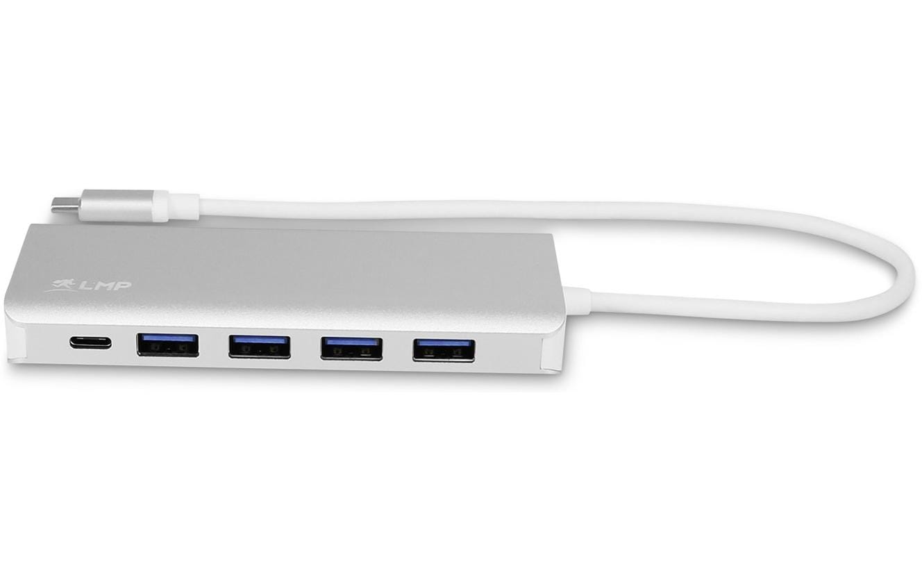 LMP USB-Hub USB Type-C – USB-A 3.0, USB -C Silber