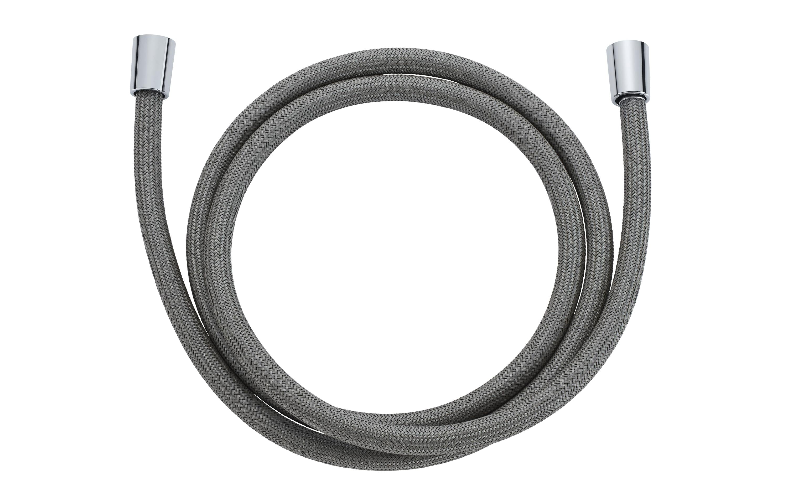 diaqua® Duschbrauseschlauch CHROMALUX Zero, Dunkelgrau 180 cm