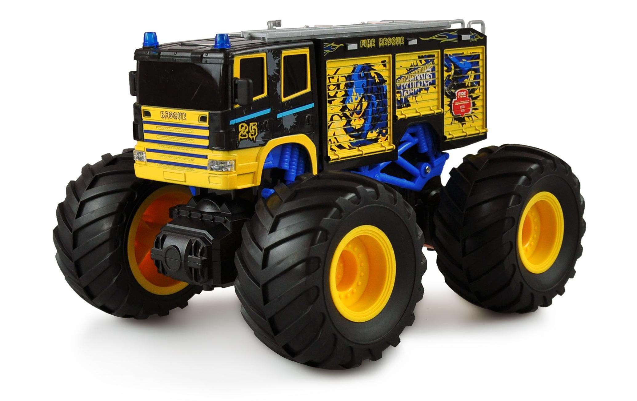 Amewi Monster Truck Feuerwehr Gelb, 1:18, RTR
