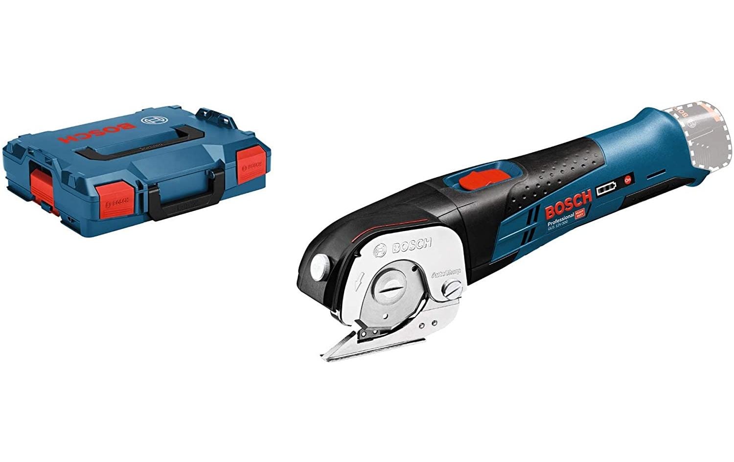 Bosch Professional Akku-Universalschneider GUS 12 V-300 + L-Boxx 102 Solo