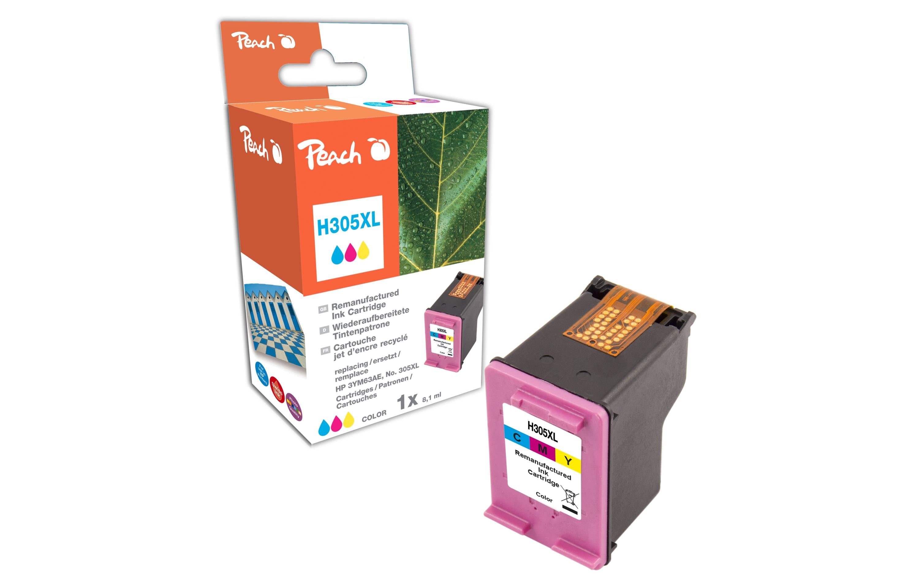 Peach Tinte HP Nr. 305XL / 3YM63AE Color (C, M, Y)