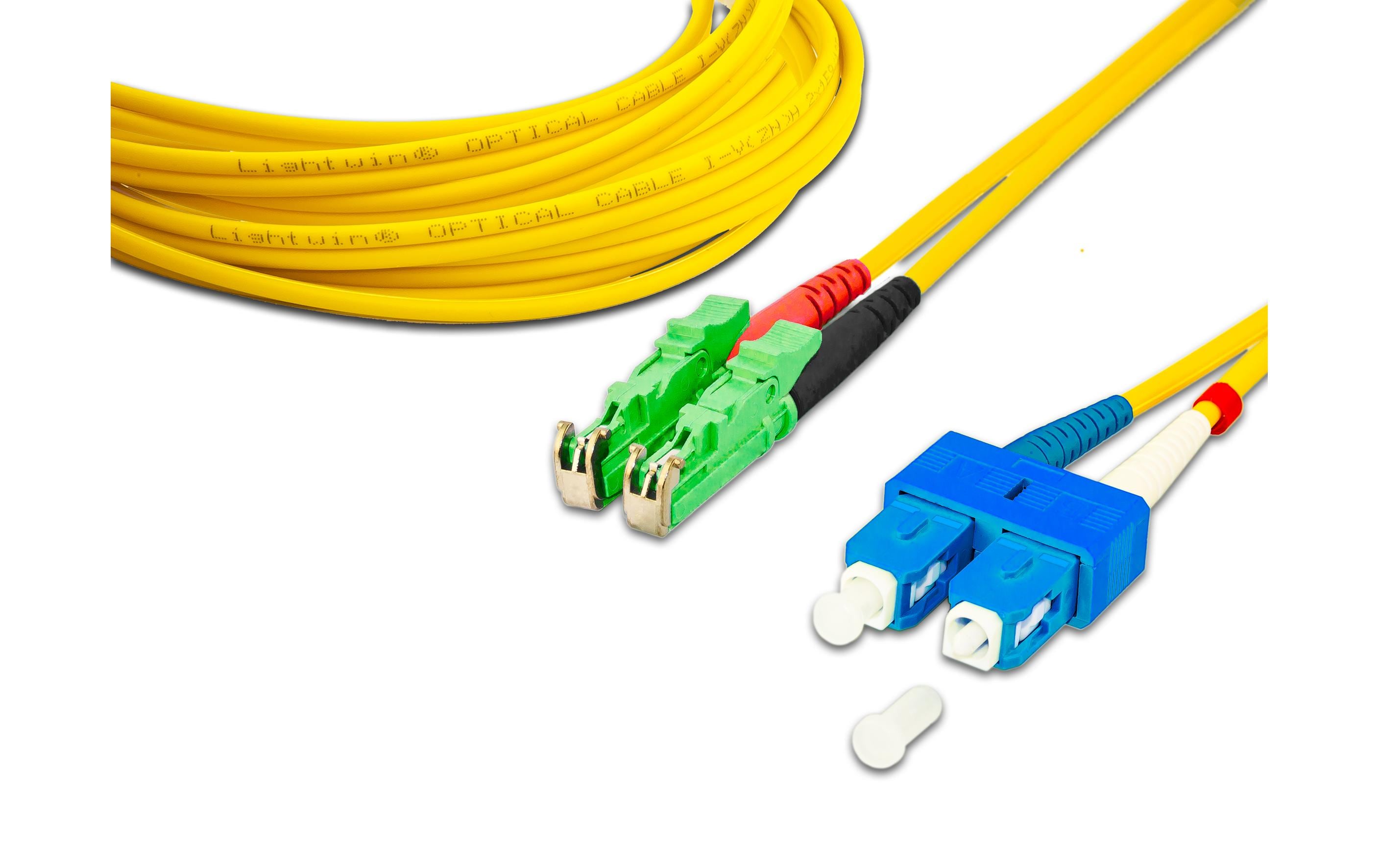 Lightwin LWL-Patchkabel Singlemode, LSH/APC-SC, OS2, Duplex, 2 m