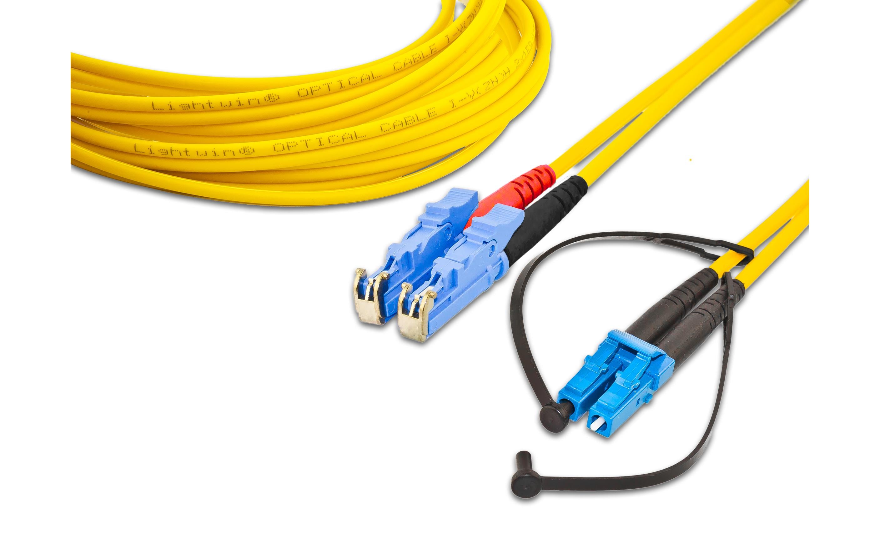 Lightwin LWL-Patchkabel Singlemode, LSH – LC, OS2, Duplex, 2 m