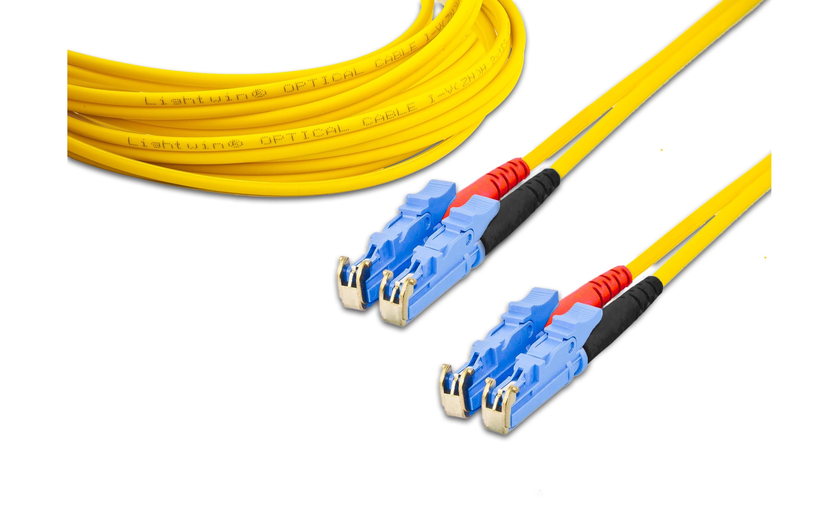 Lightwin LWL-Patchkabel Singlemode, LSH – LSH, OS2, Duplex, 5 m