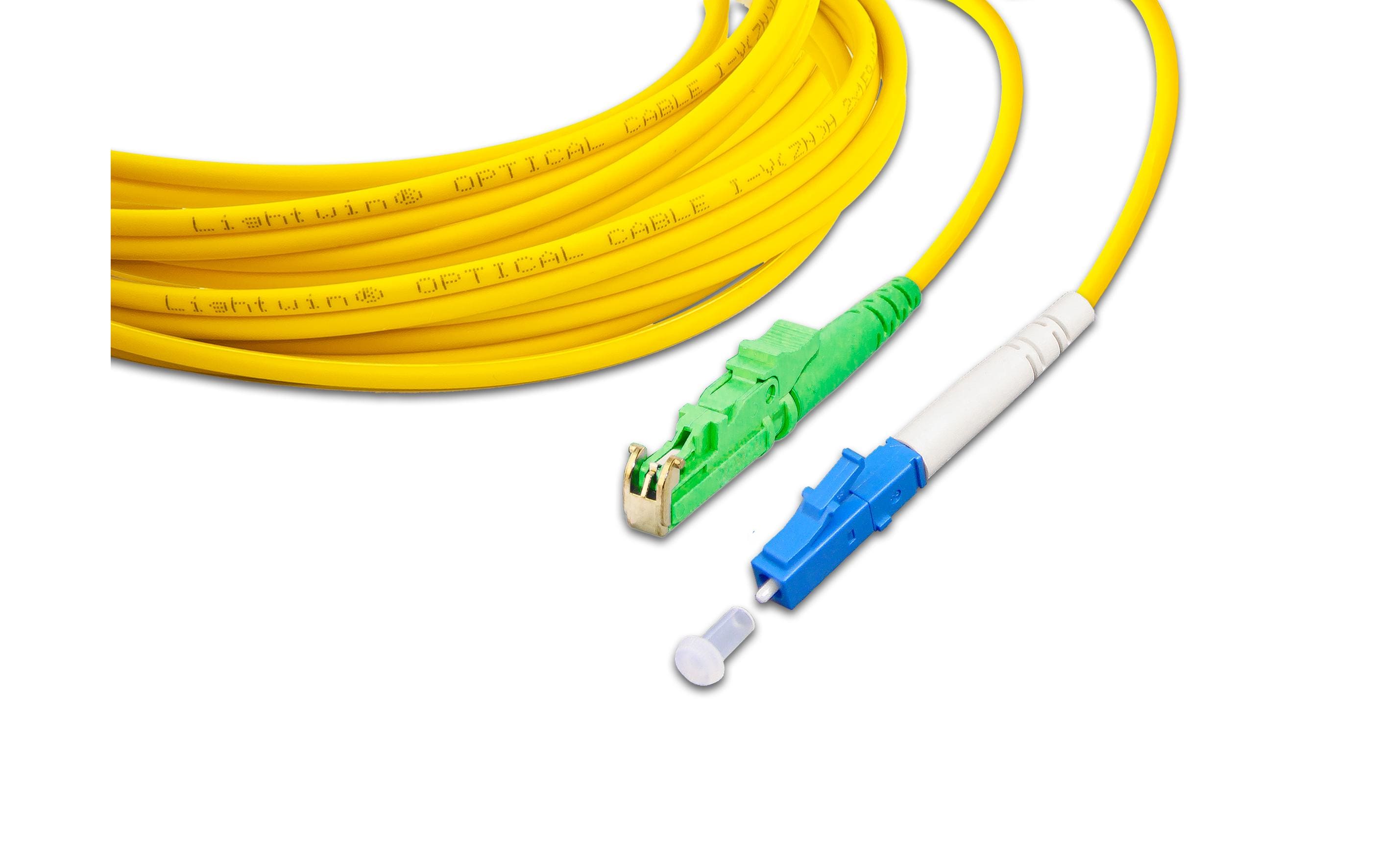 Lightwin LWL-Patchkabel Singlemode, LSH/APC – LC, OS2, Simplex, 10 m