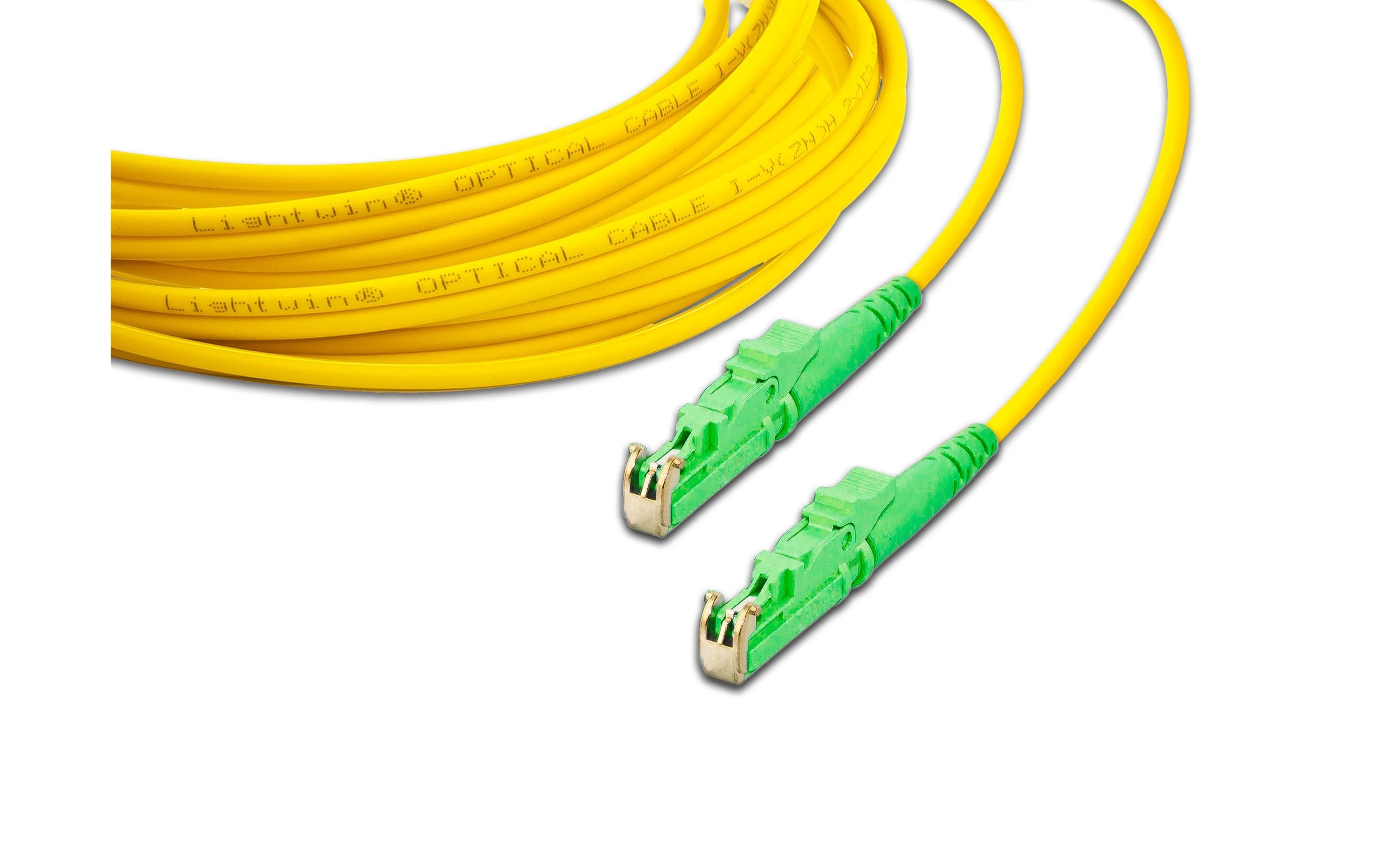 Lightwin LWL-Patchkabel SM, LSH/APC-LSH/APC, OS2, Simplex, 2 m