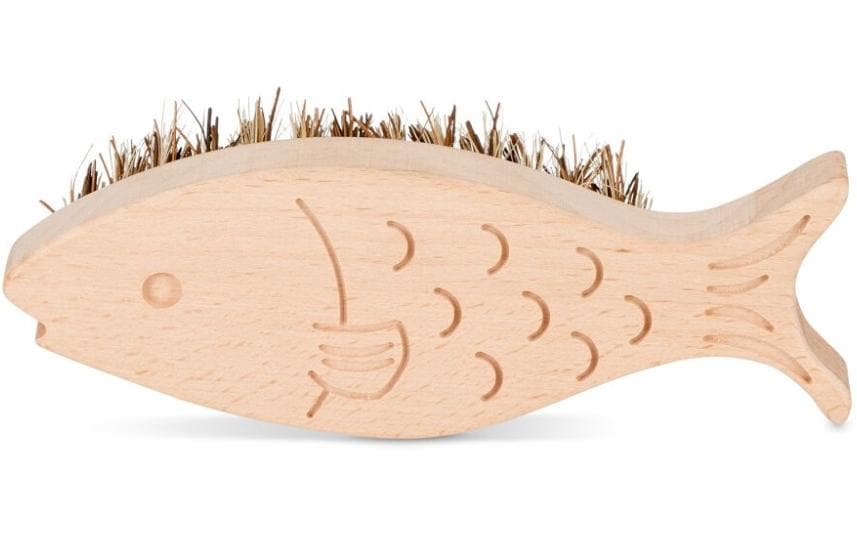 Kikkerland Gemüsebürste Fisch Hellbraun