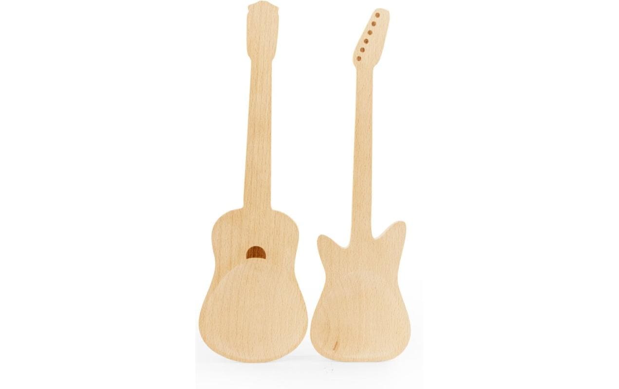 Kikkerland Salatbesteck Gitarre Hellbraun