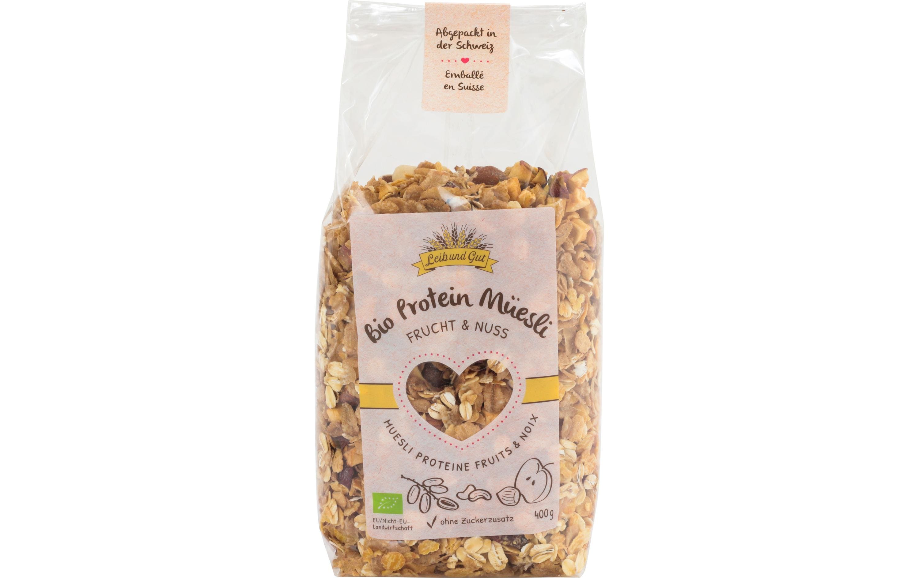 Leib und Gut Müesli Bio Protein Frucht und Nuss 400 g