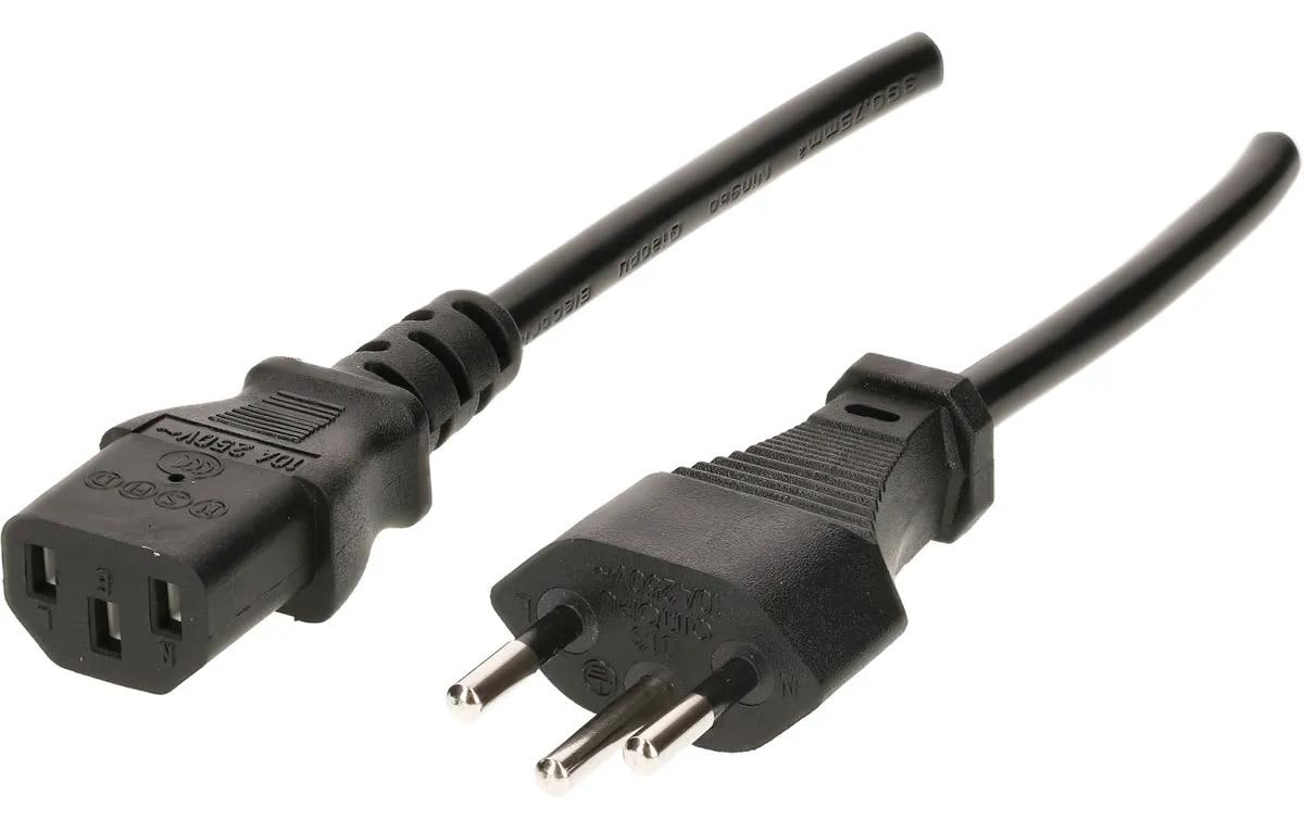 Max Hauri Netzkabel 5 m C13 - T12 Schwarz