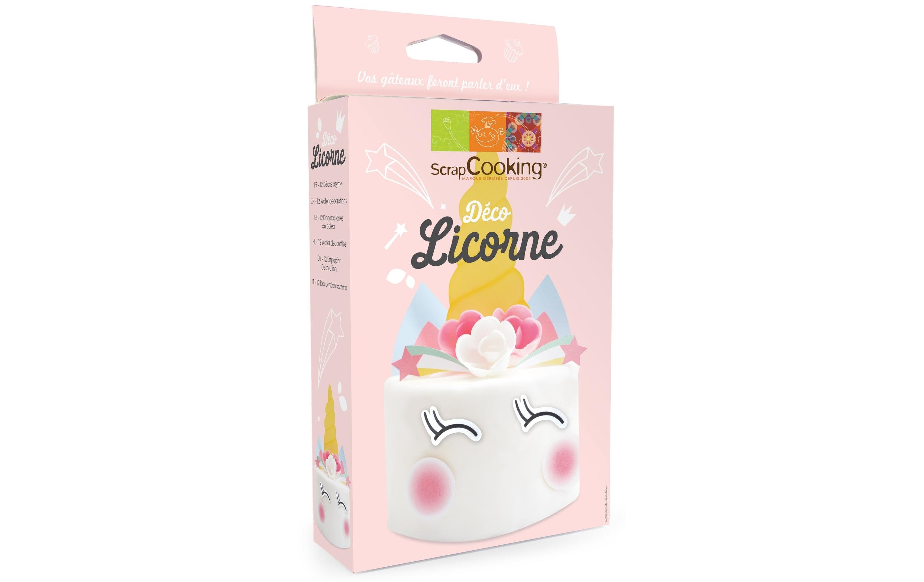 ScrapCooking Oblaten Dekoset «Einhorn» 12-teilig