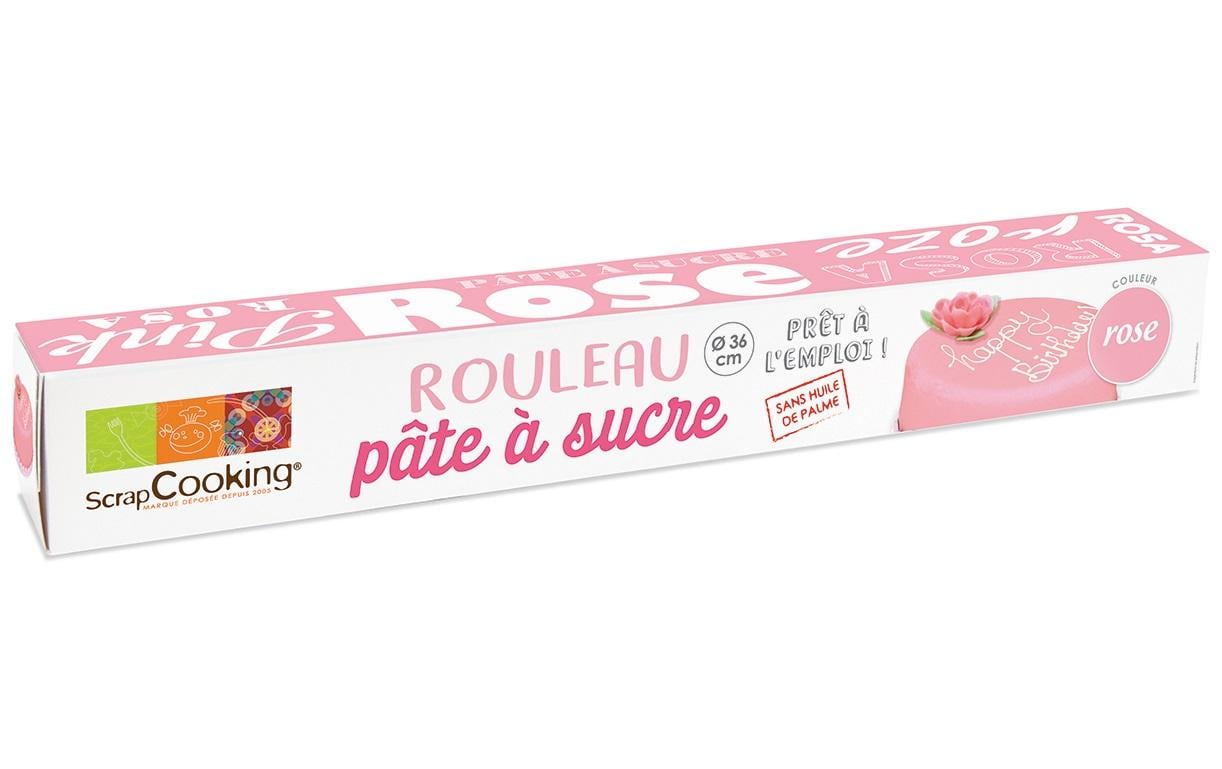 ScrapCooking Ausgerollter Zuckerfondant 430 g Rosa