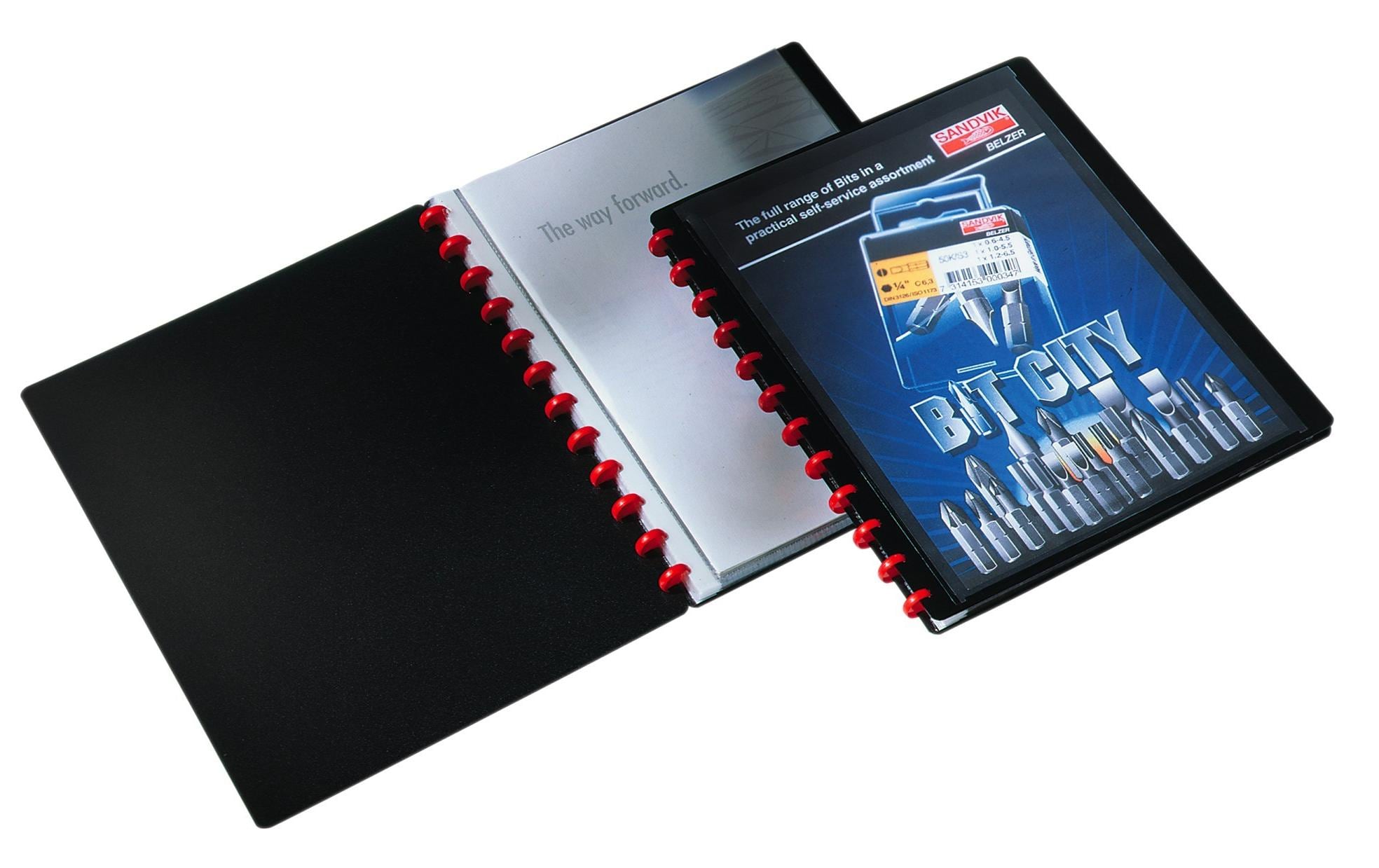 DURABLE Sichtbuch Duralook Easy Plus A4 Schwarz/Transparent