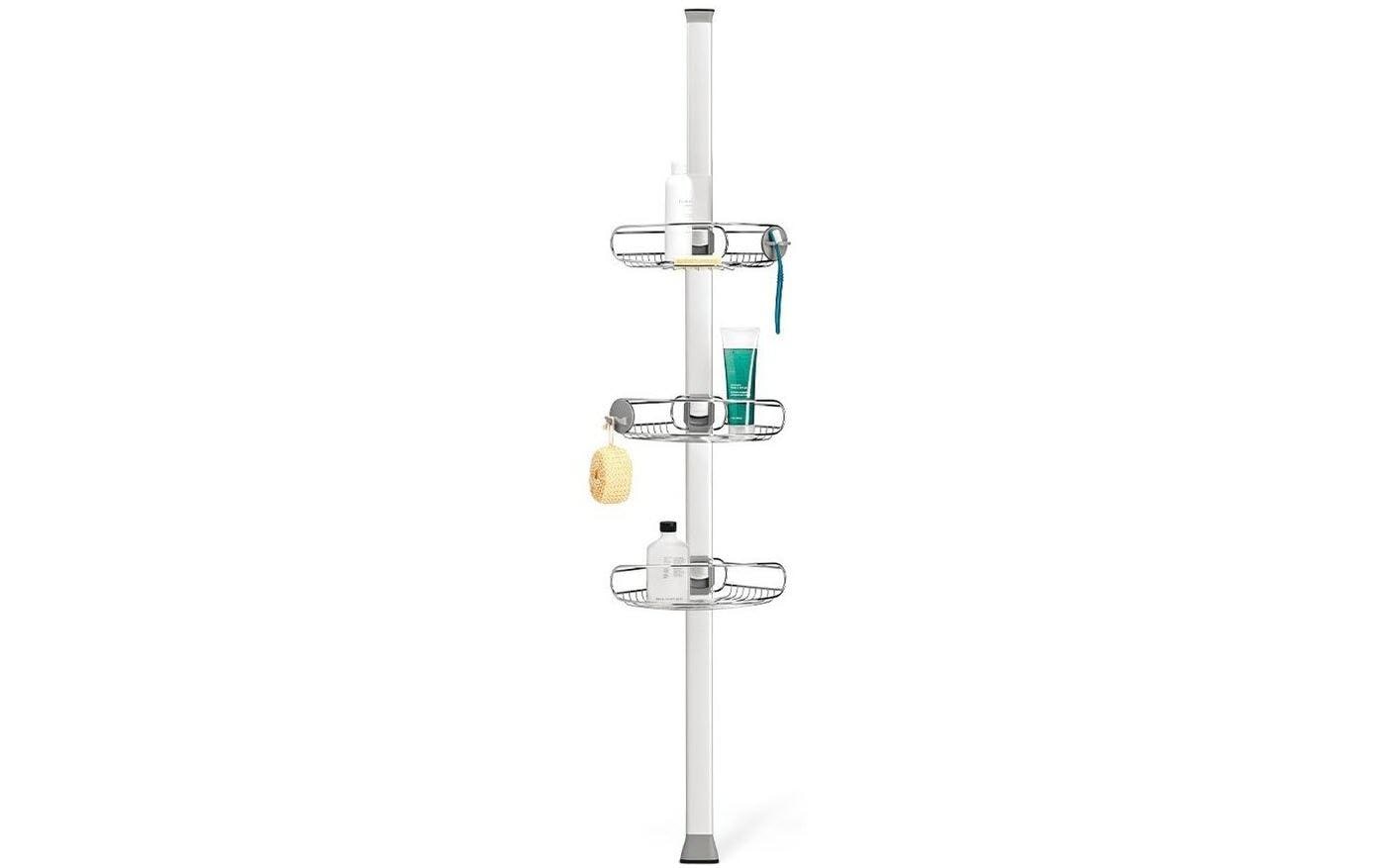 Simplehuman Duschmittelhalter Spann-Duschcaddy 152.4 - 243.8 cm, Silber