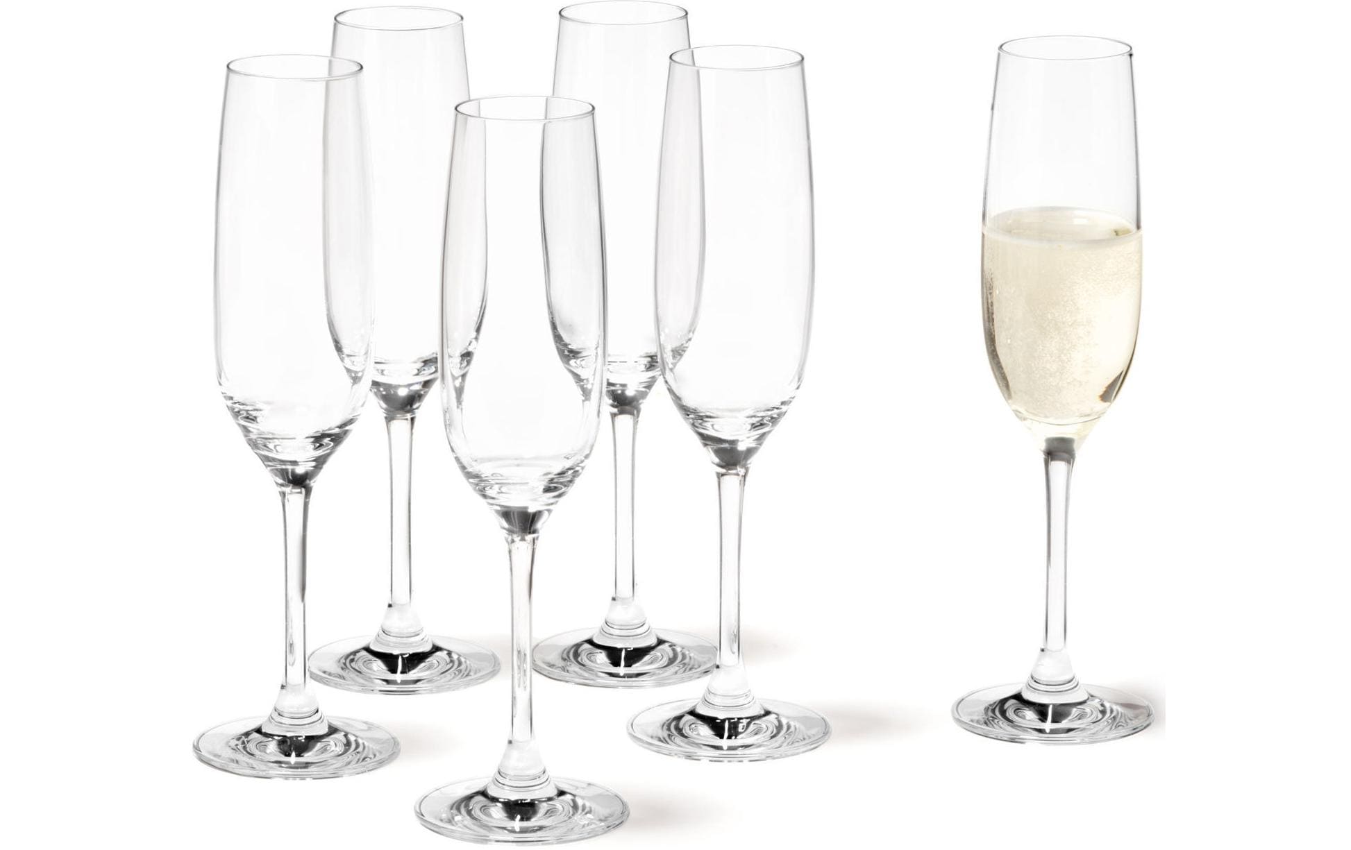 Leonardo Sektglas Ciao 190 ml, 6 Stück, Transparent 