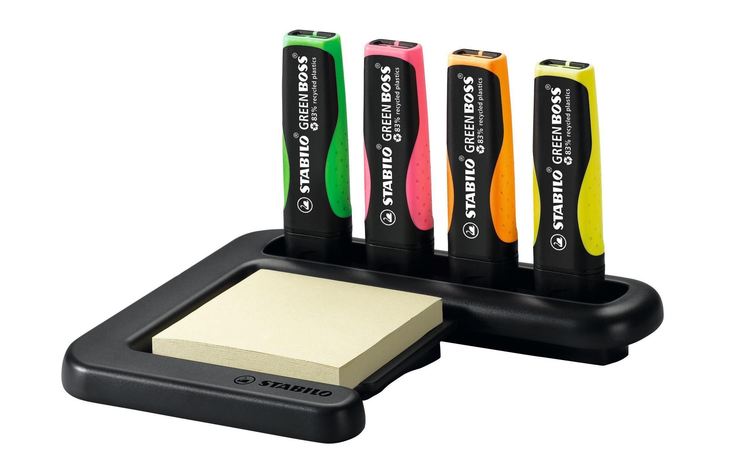 STABILO Textmarker Dispenser 5-teilig, Mehrfarbig