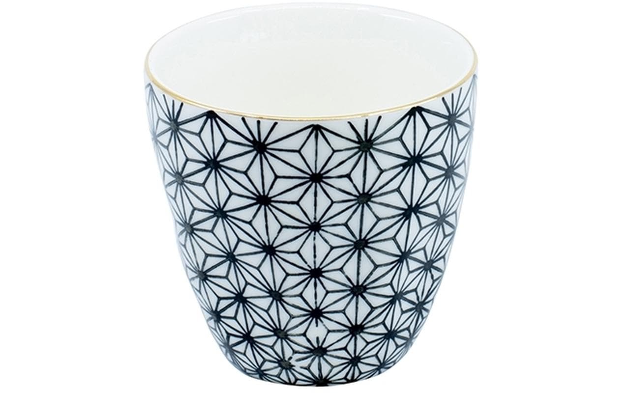 Kadastar Kaffeebecher Metropolitan Polygon 250 ml , Schwarz/Weiss