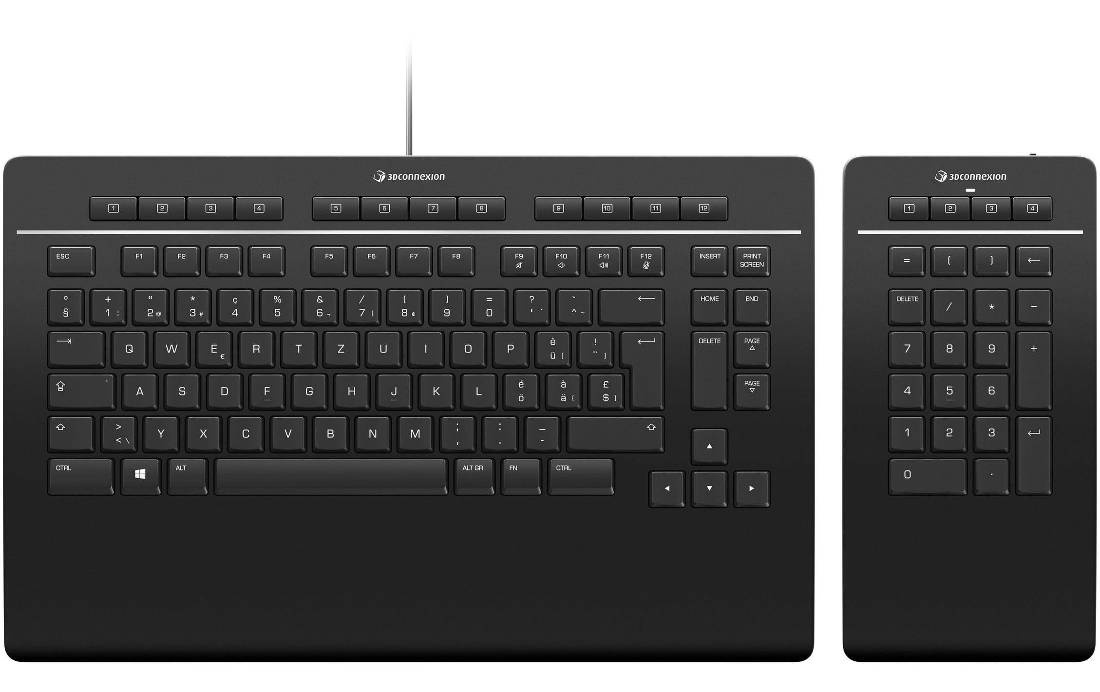 3Dconnexion Tastatur Keyboard Pro mit Numpad