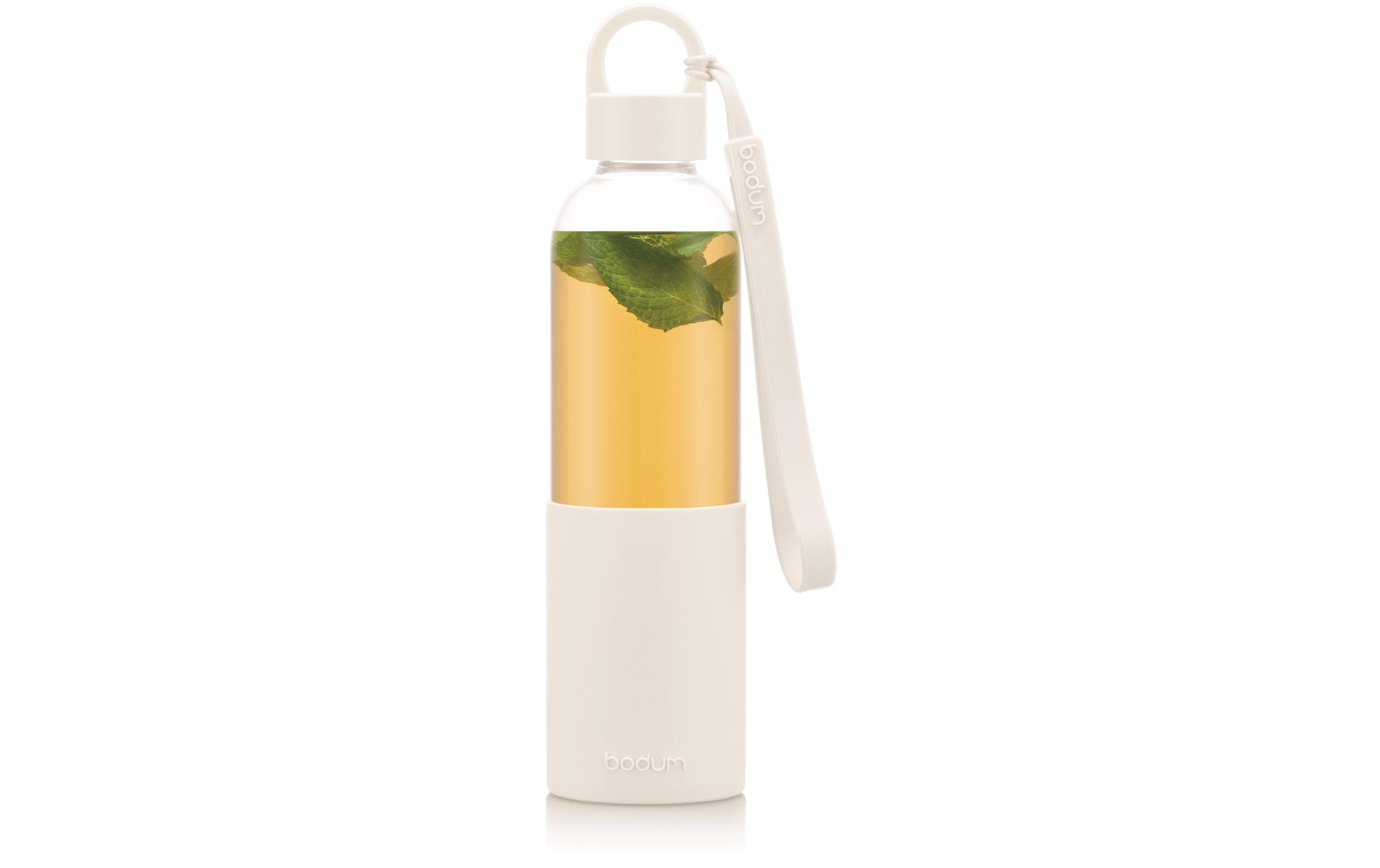 Bodum Trinkflasche Melior 500 ml, Transparent/Weiss