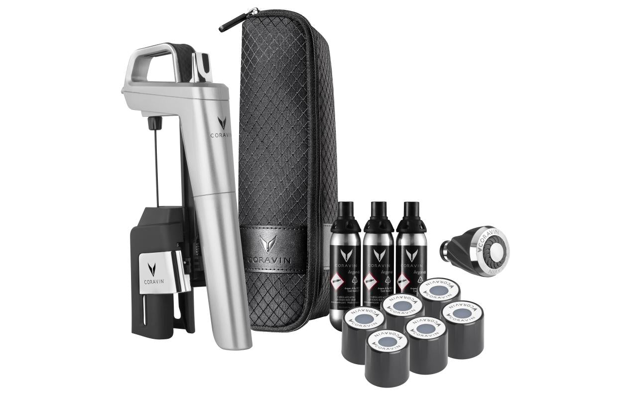 Coravin Weinausgiesser Timeless Six+ 1 Stück, Silber