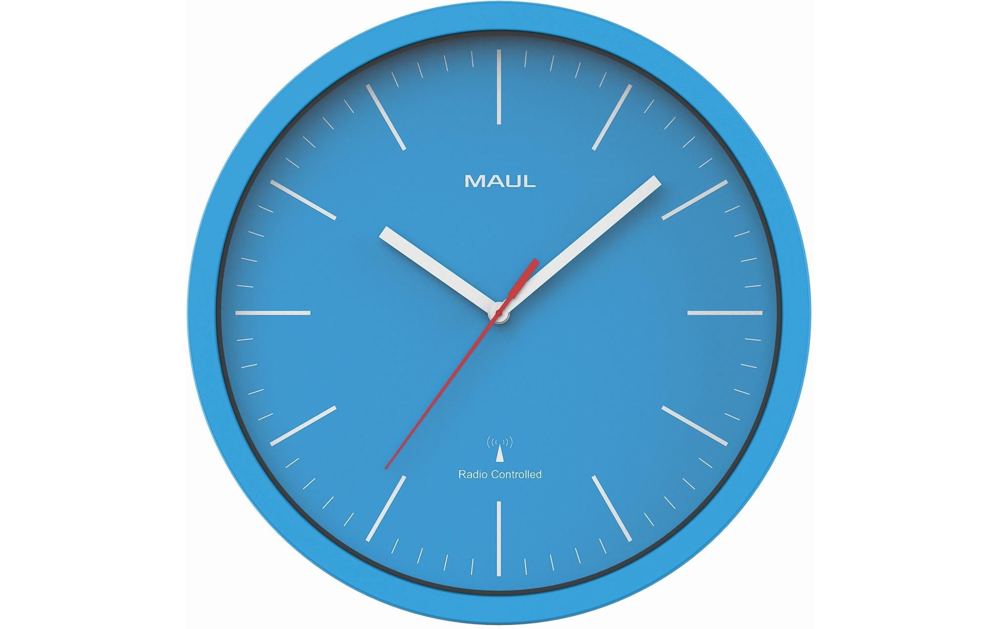 Maul Wanduhr MAULjump Ø 30.5 cm Blau