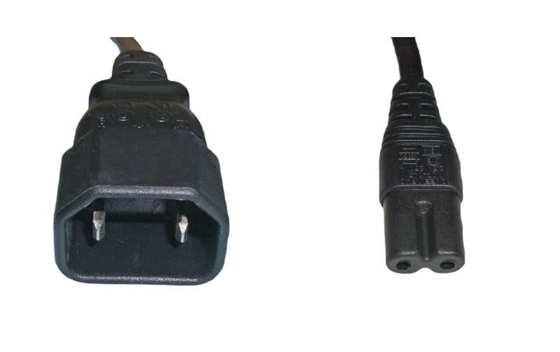 Diggelmann Gerätekabel 1 m C7 - C14 Schwarz