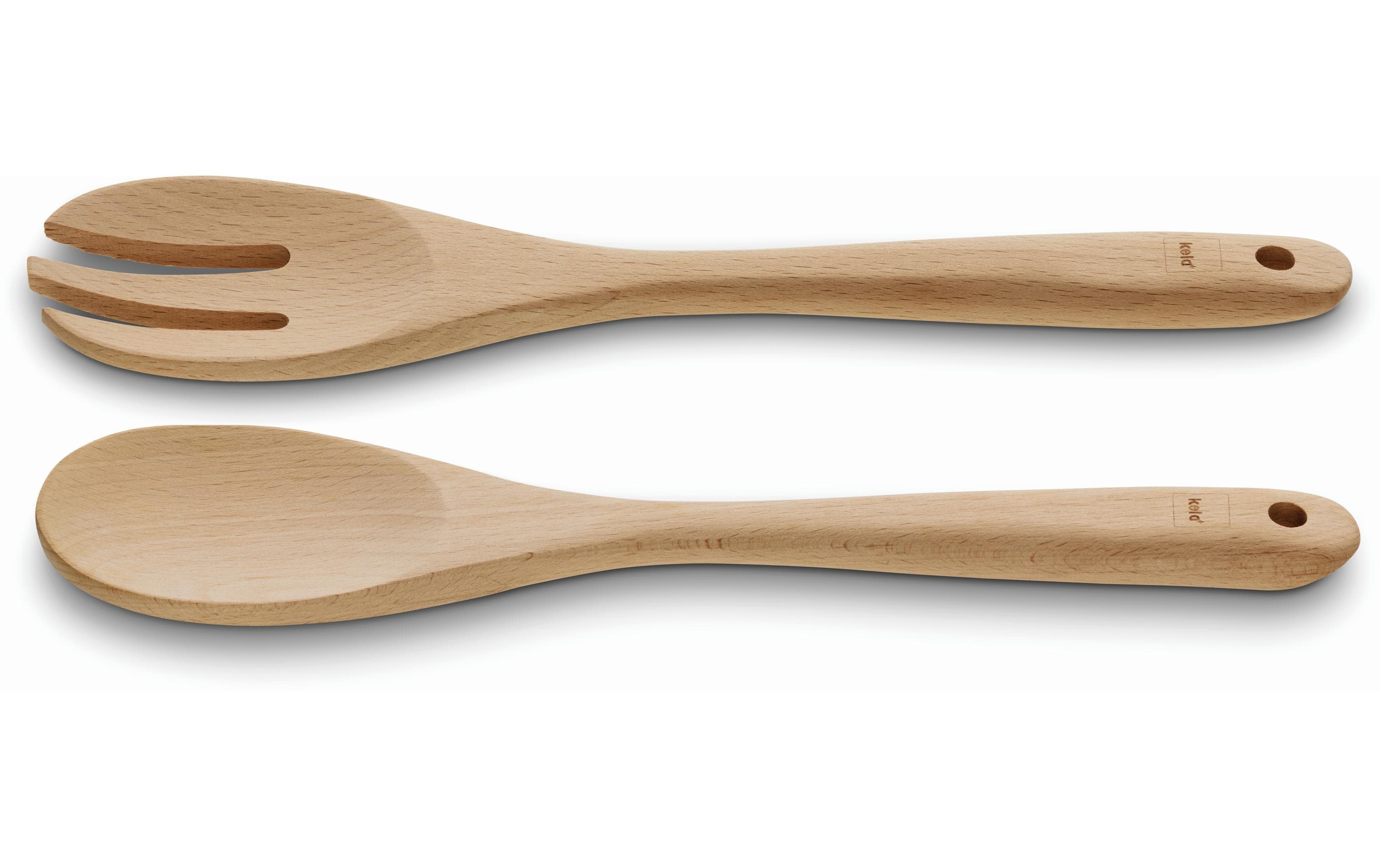 Kela Salatbesteck Calla Hellbraun