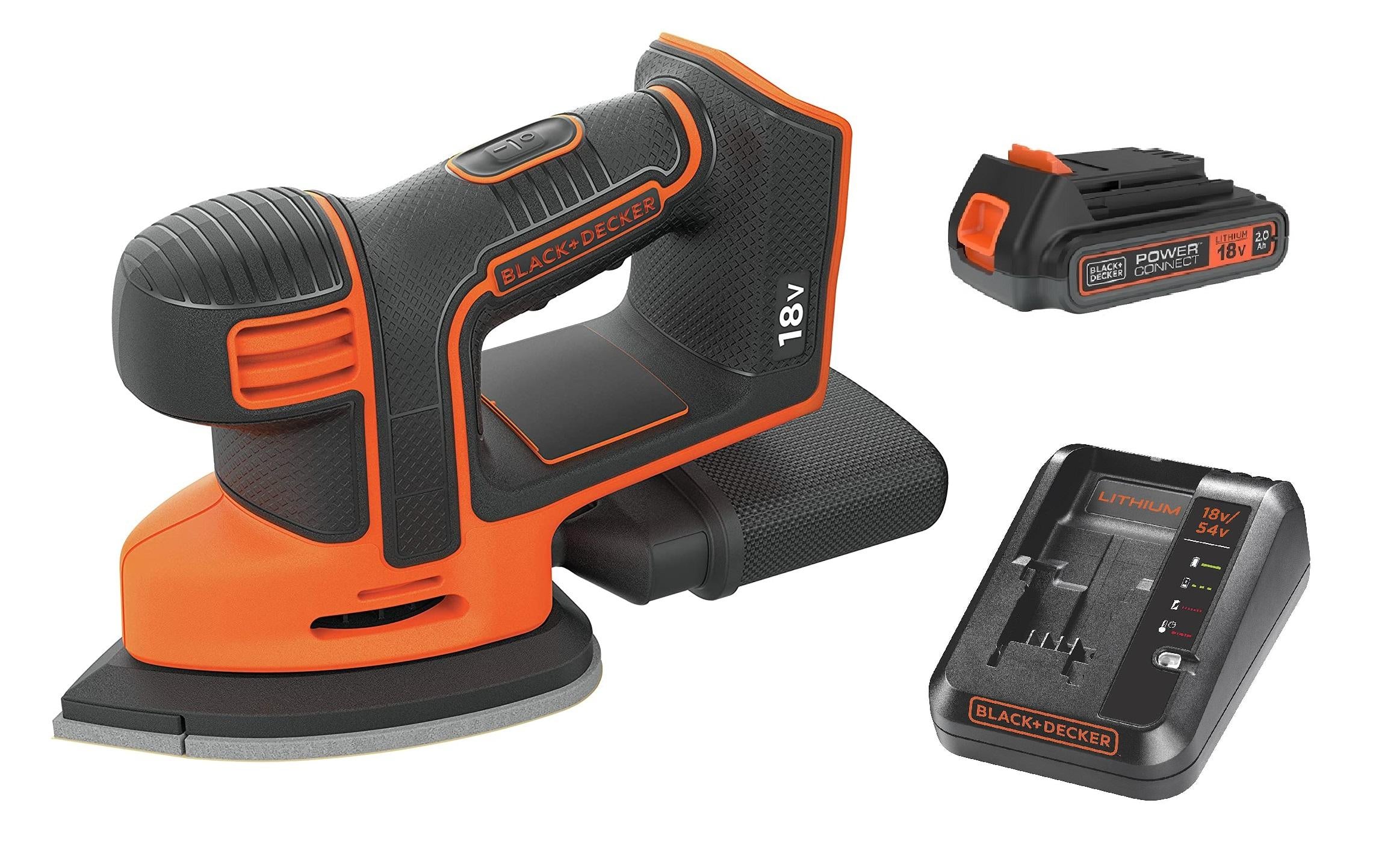 BLACK+DECKER Akku-Deltaschleifer Mouse BDCDS18N Kit 18 V