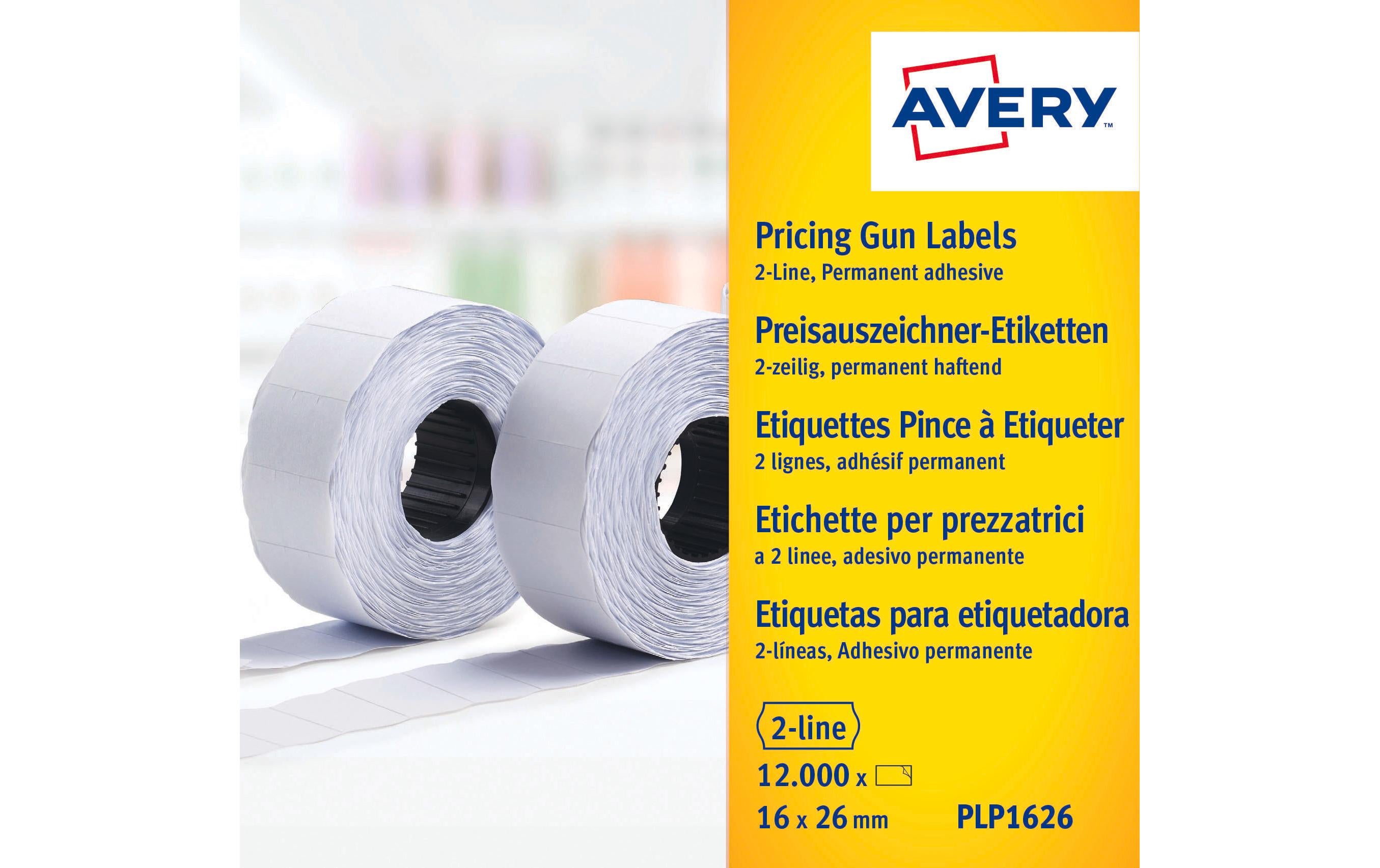 Avery Zweckform Preisauszeichnungsetikett Permanent 26 x 16 mm, 12000 Stück