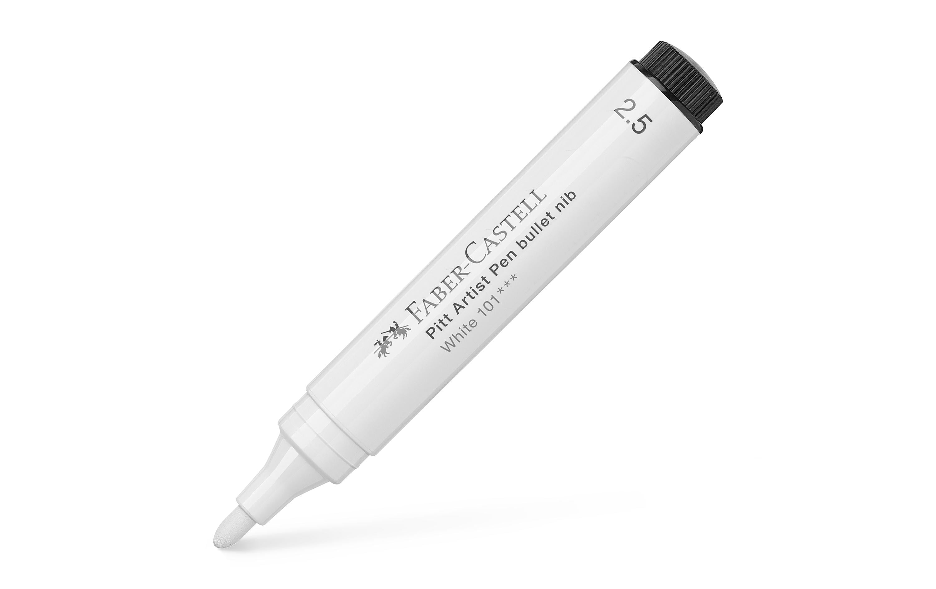 Faber-Castell Tuschestift Pitt Artist Pen Rundspitze Weiss
