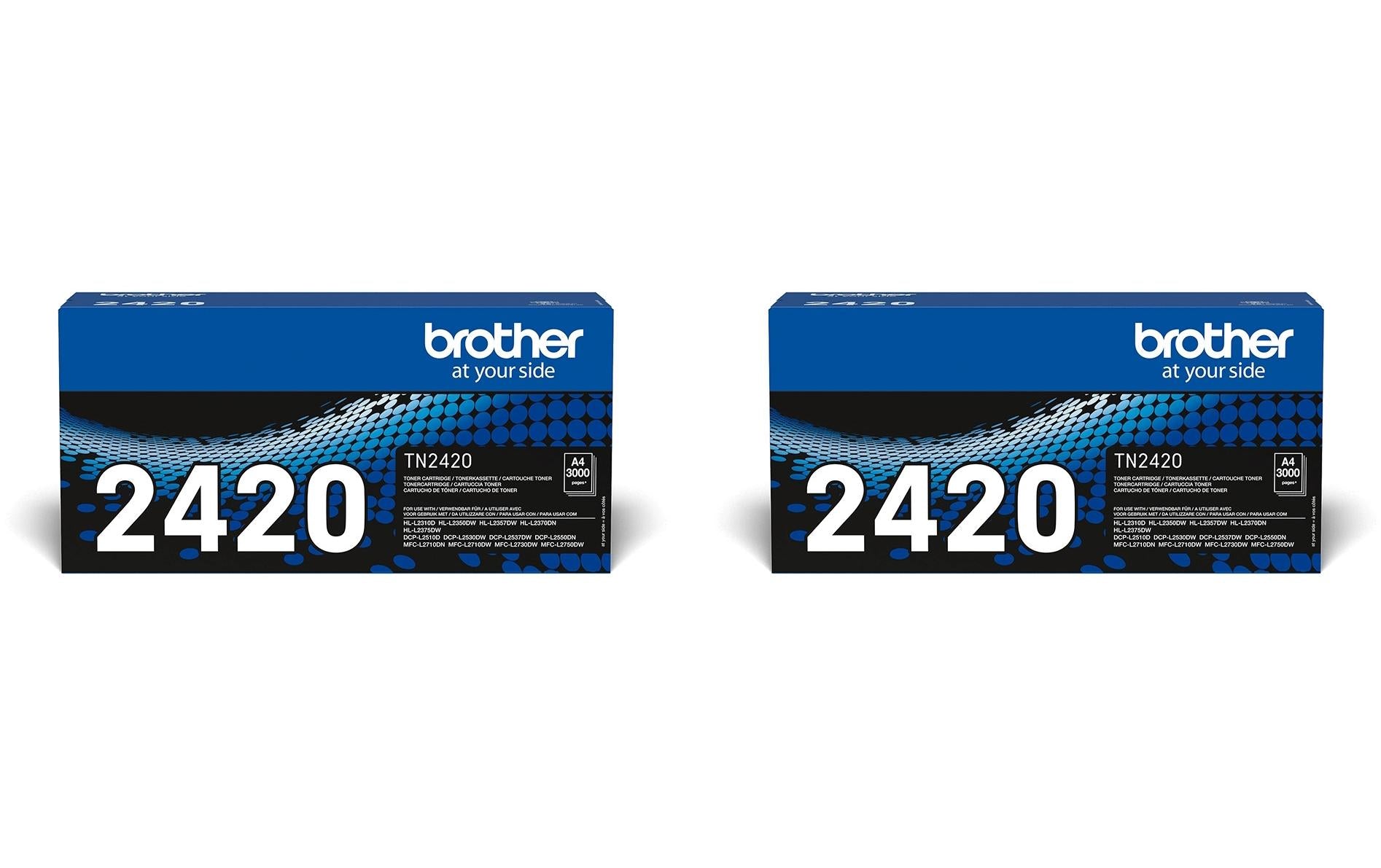 Brother Toner TN-2420 TWIN PACK Schwarz