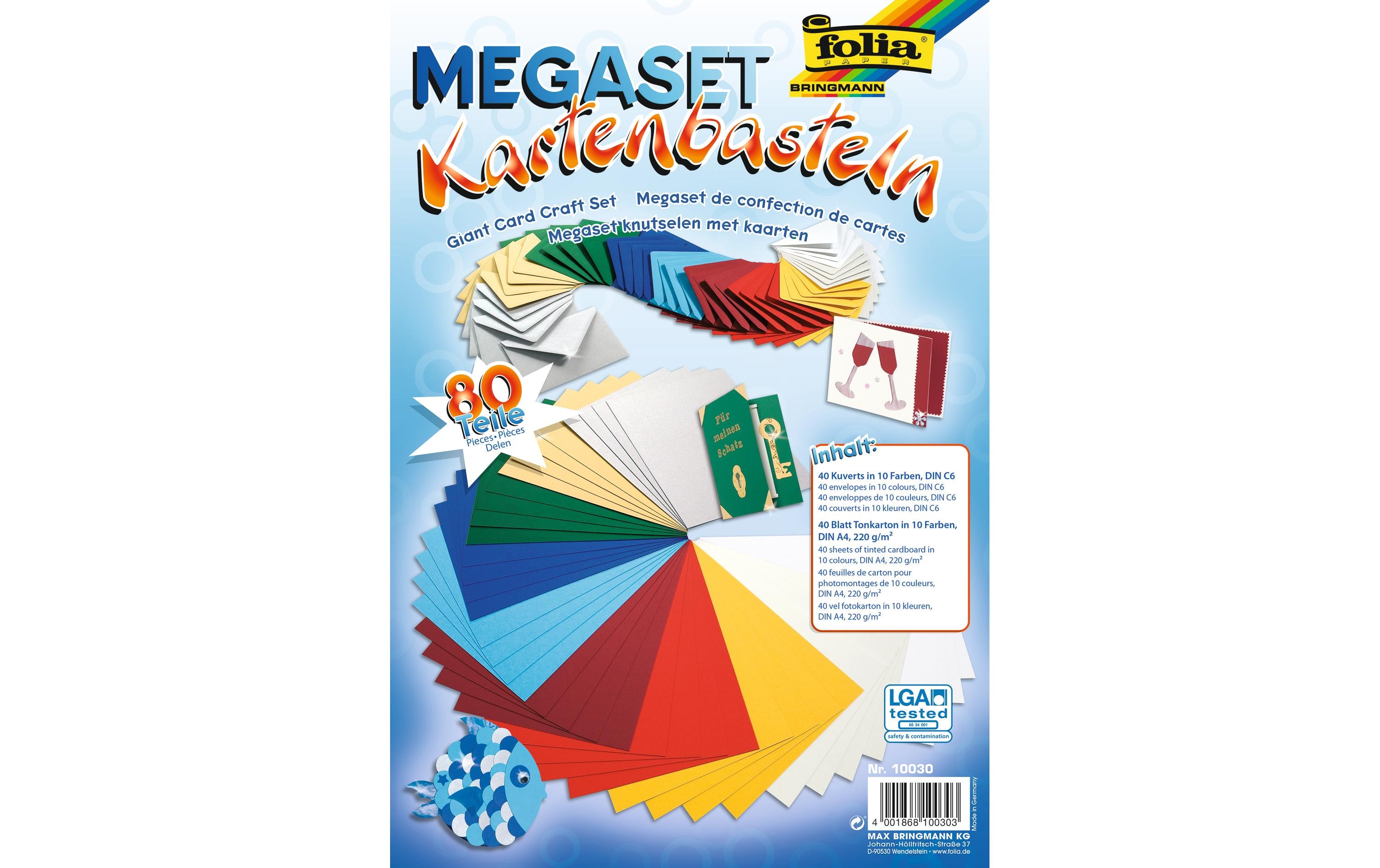 Folia Blankokarte Megaset Kartenbasteln