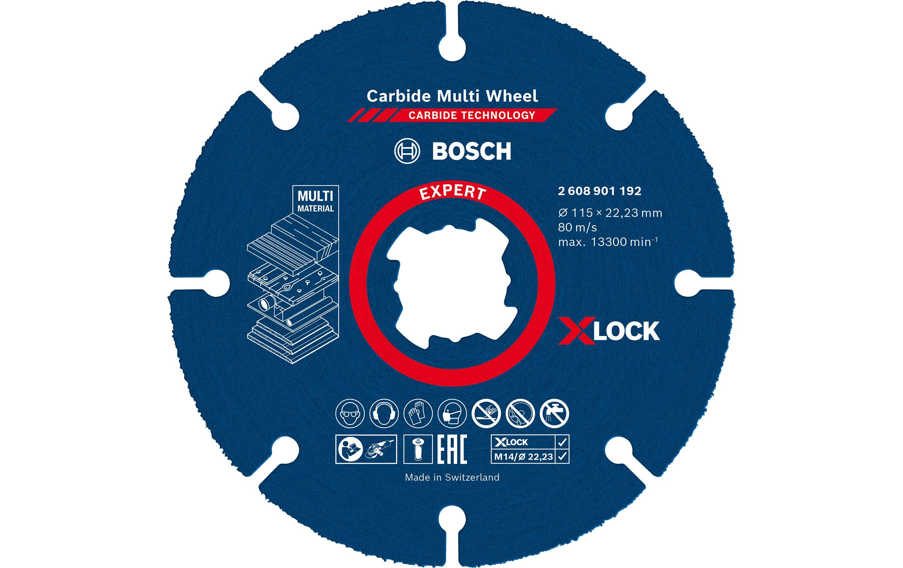 Bosch Professional Trennscheibe X-LOCK Expert Carbide 115 mm
