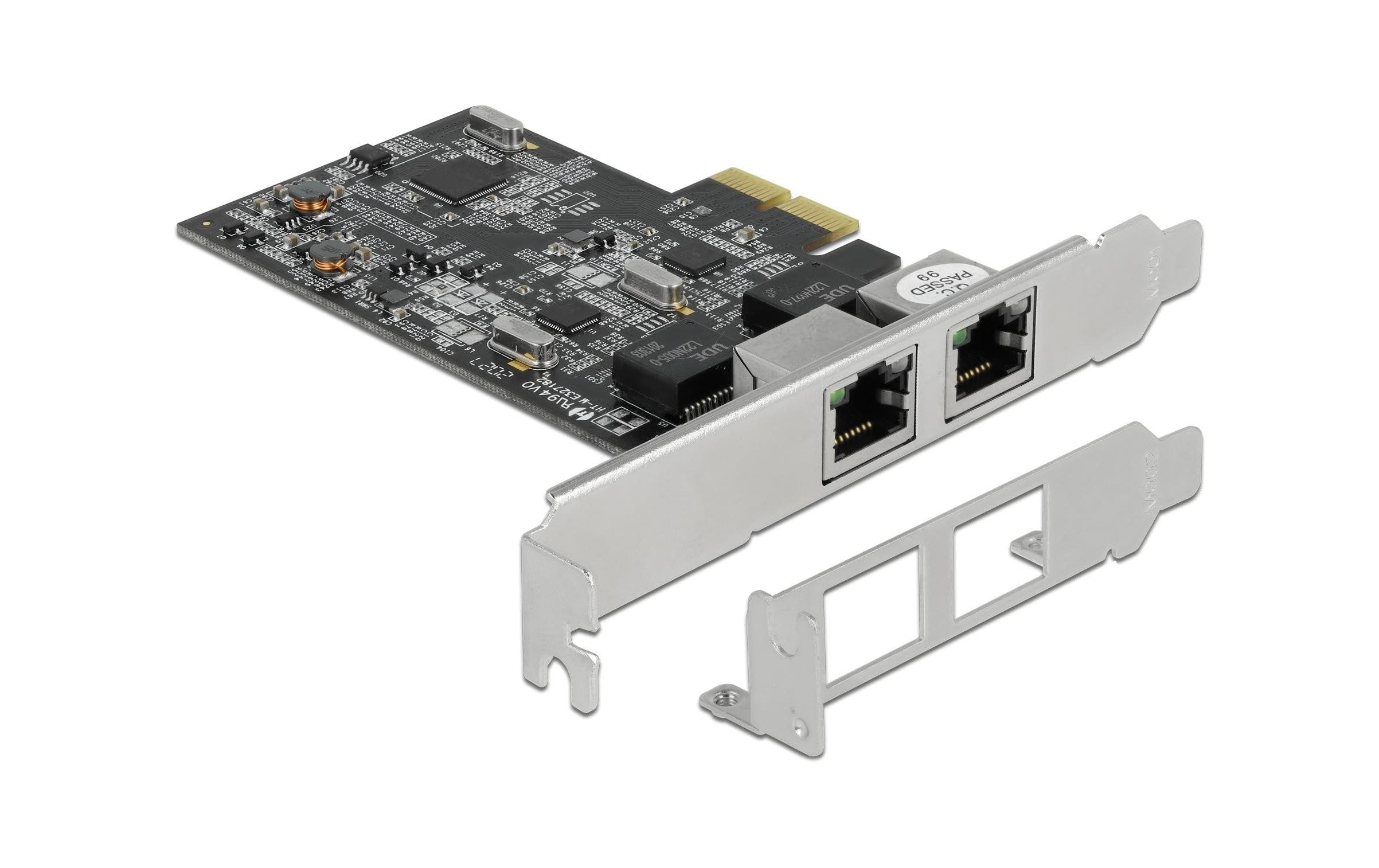 Delock Netzwerkkarte 2x 2.5 Gbps RJ-45 PCI-Express x2