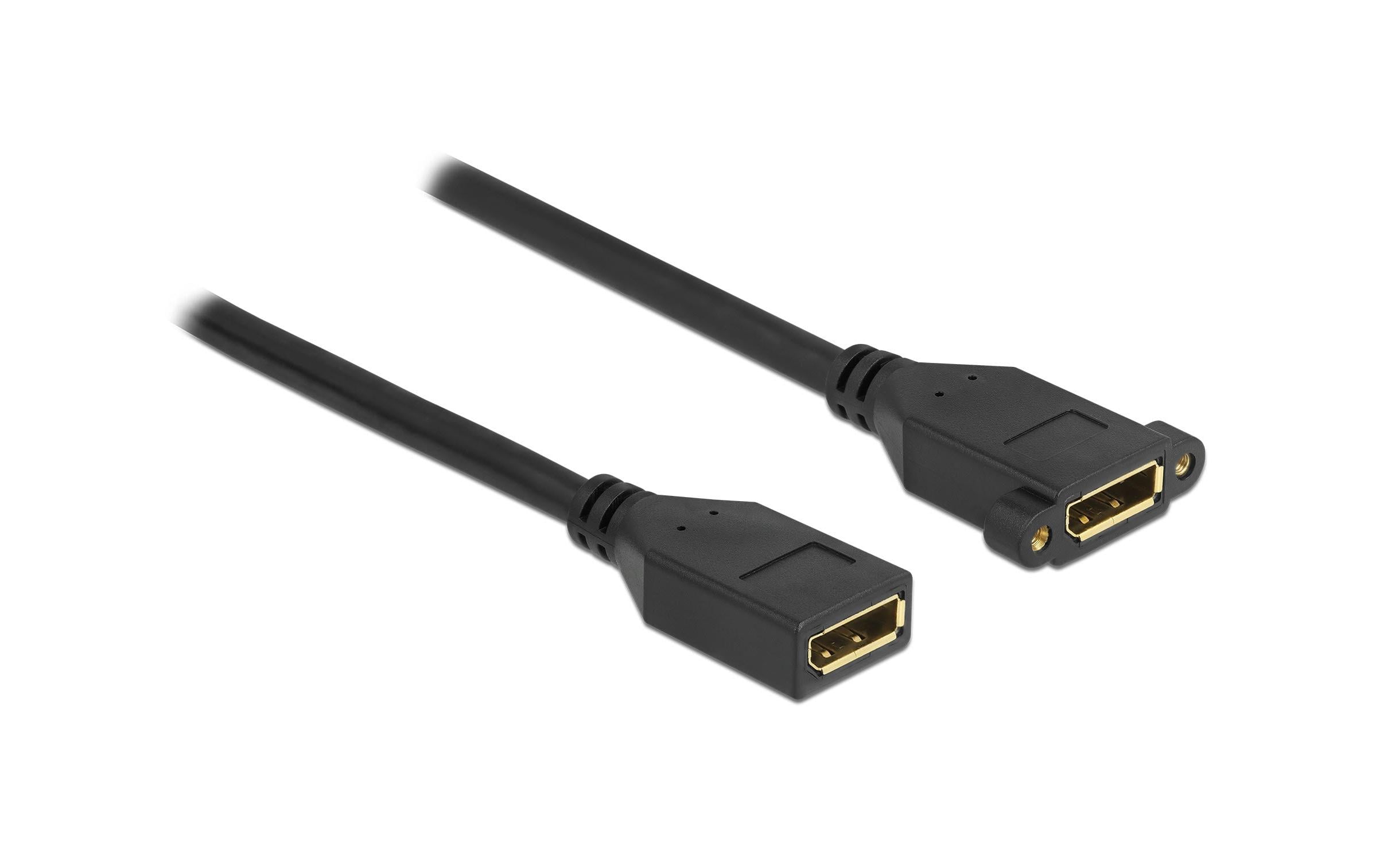 Delock Verlängerungskabel DisplayPort - DisplayPort, 0.3 m