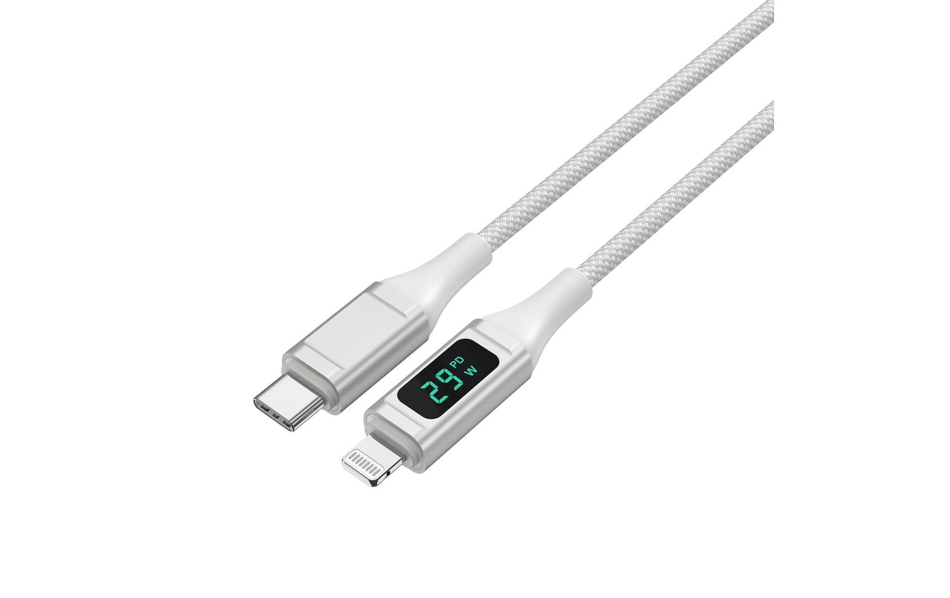 4smarts USB 2.0-Kabel DigitCord bis 30W USB C - Lightning 1.5 m