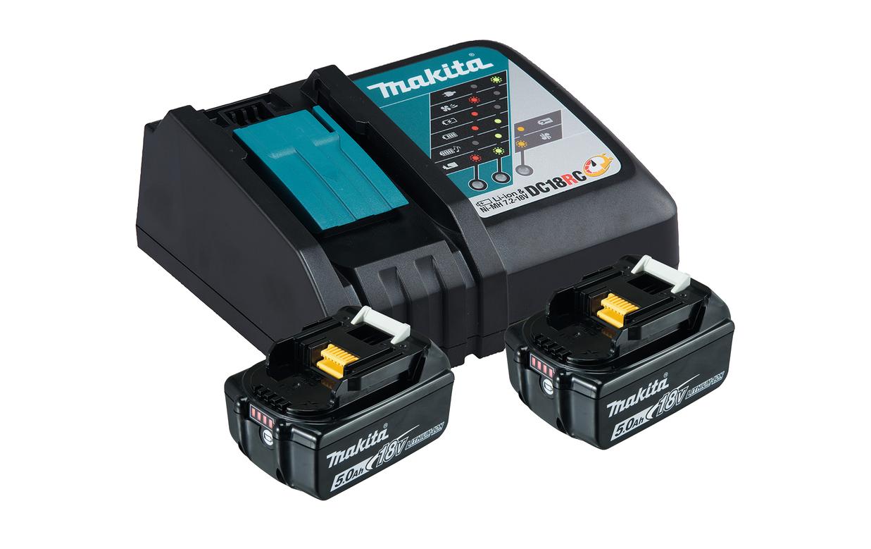 Makita Power Source-Kit 18 V LXT Ladegerät + 2x 18 V 5Ah Akku