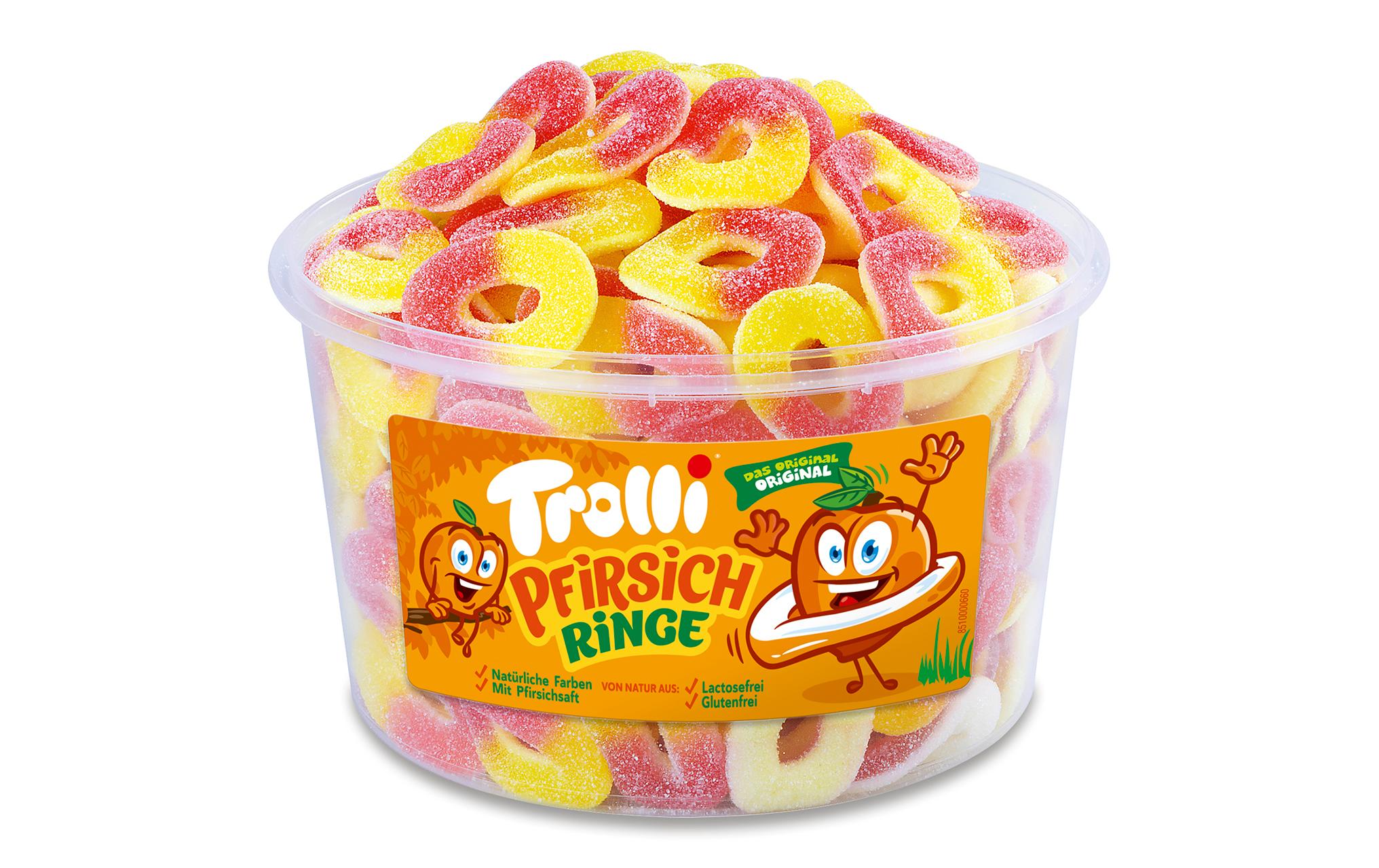 Trolli Gummibonbons Pfirsichringe 1.2 kg