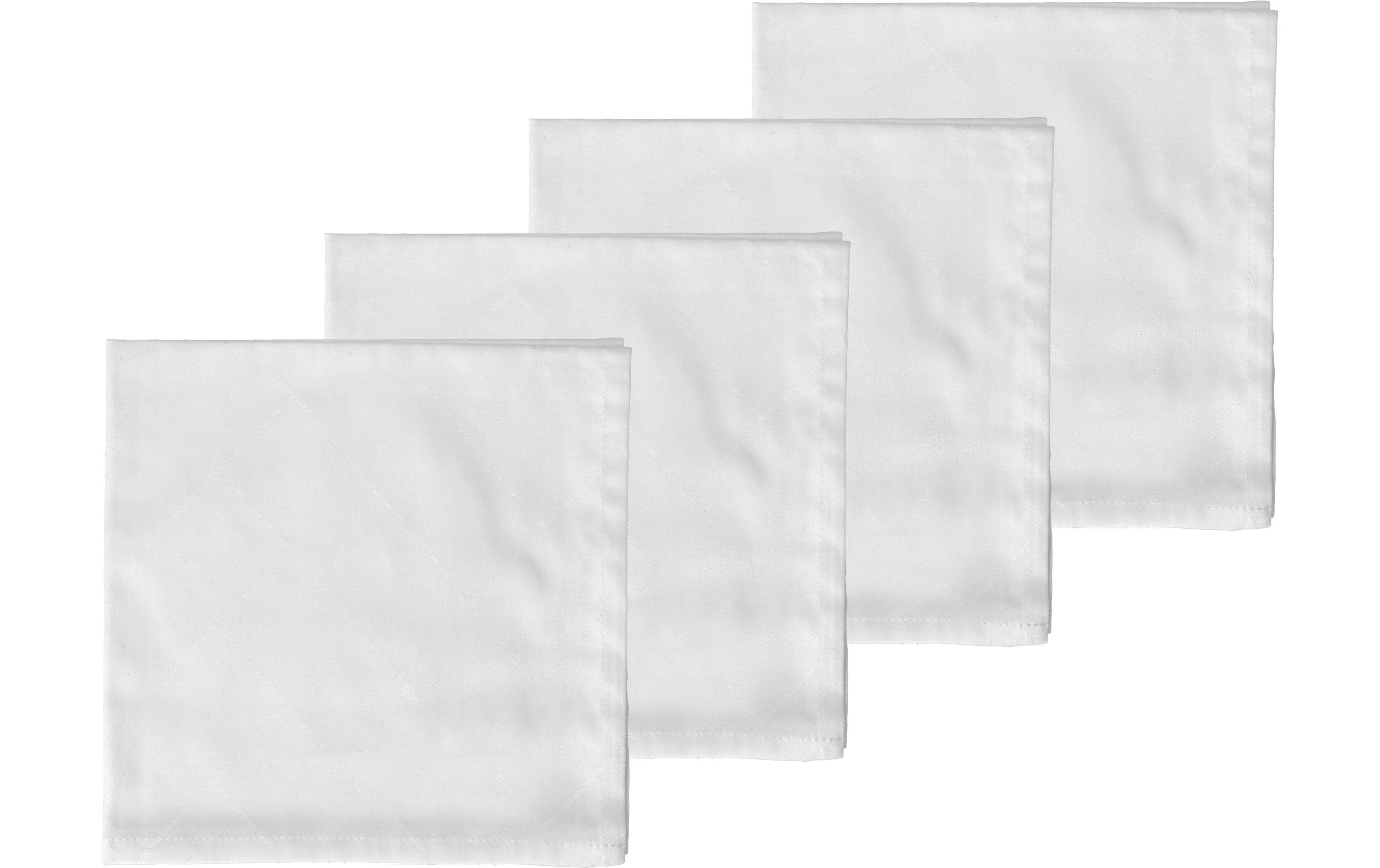 Södahl Stoffserviette Tiles 45 cm x 45 cm, 4 Stück, Weiss