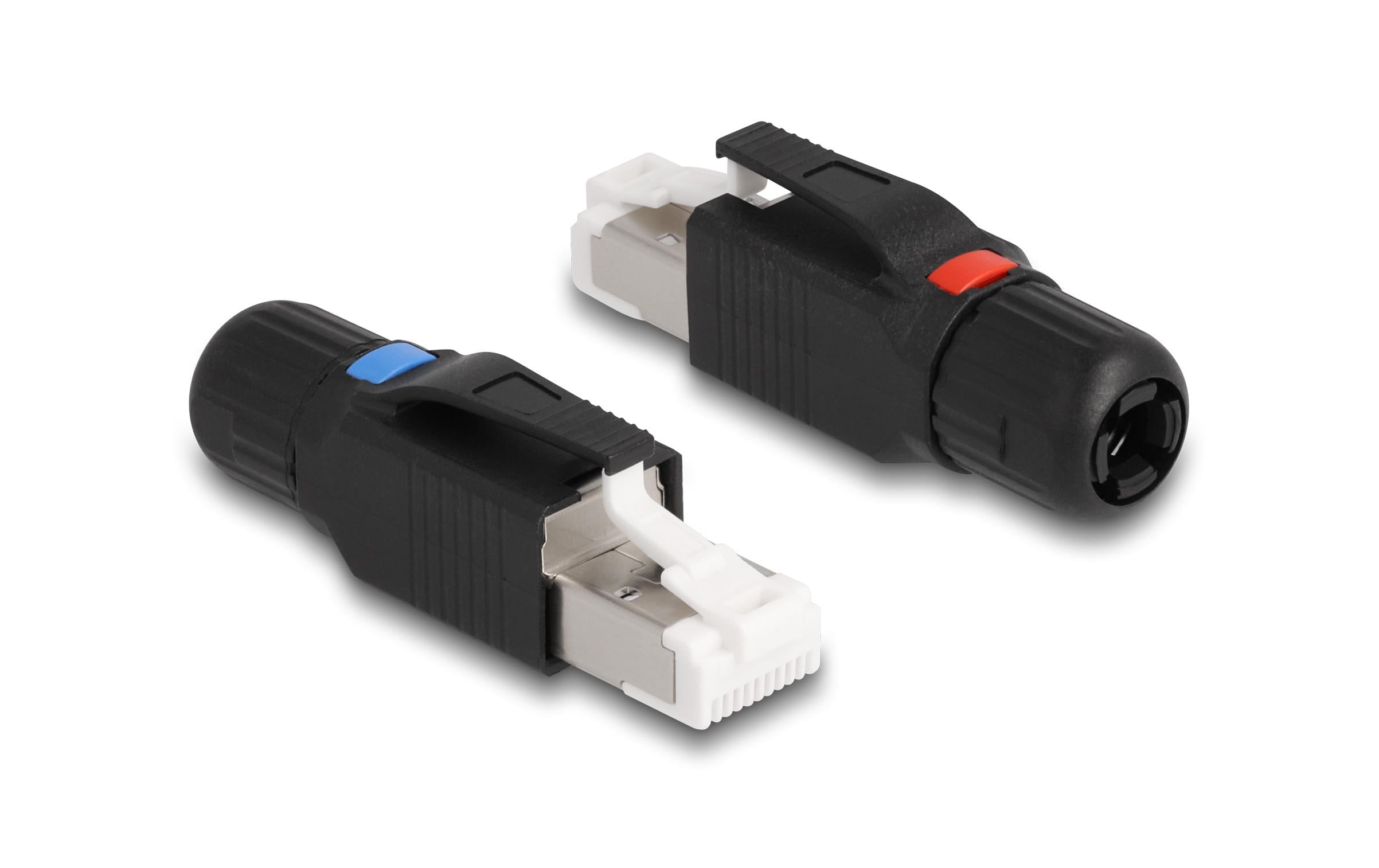 Delock Stecker RJ45 Cat.6A 1 Stück, Schwarz