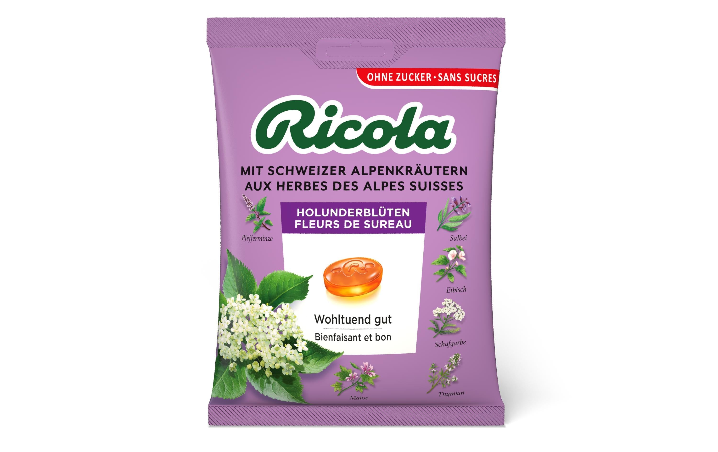 Ricola Bonbons Holunderblüten 125 g