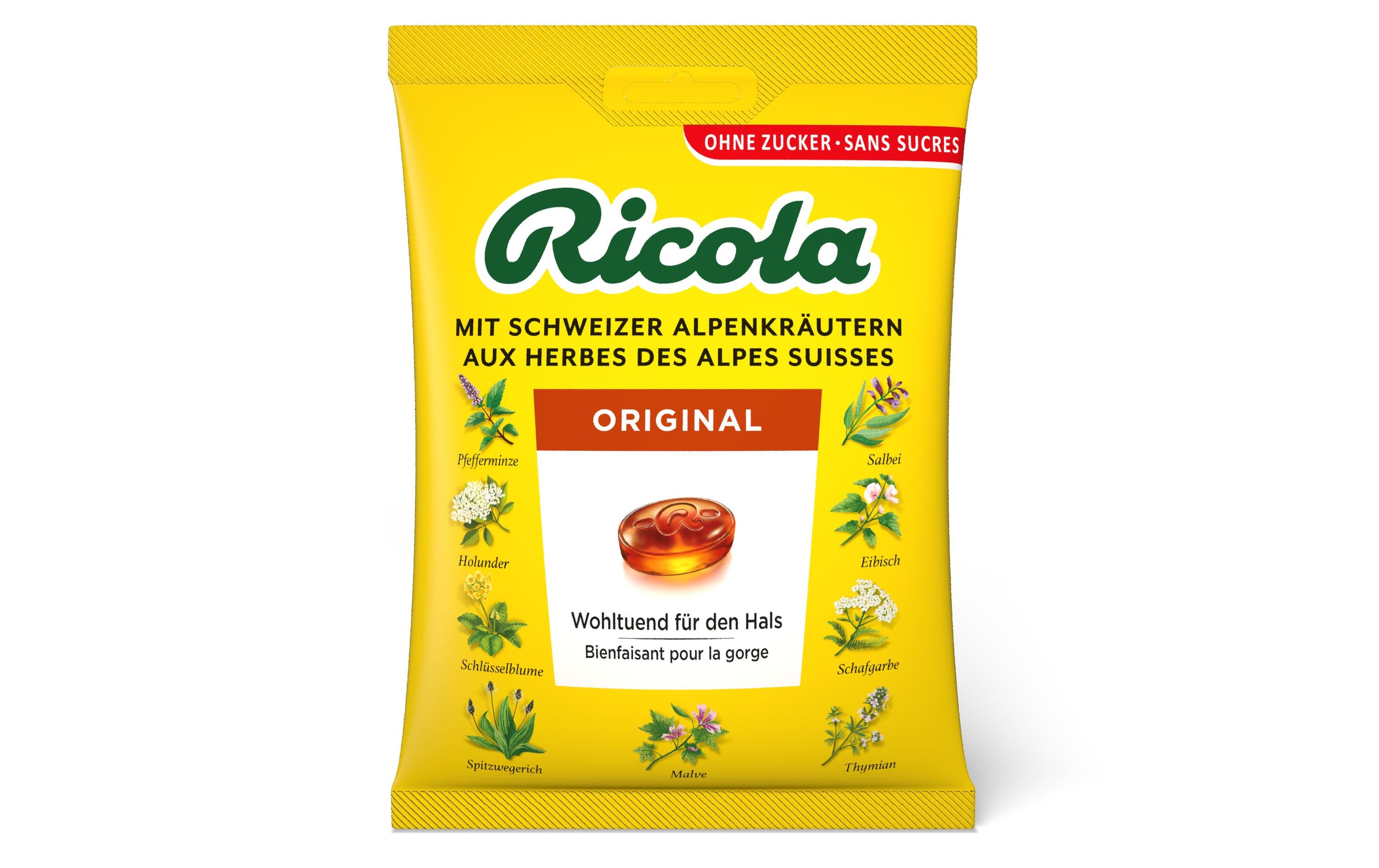 Ricola Bonbons Kräuter Original 125 g
