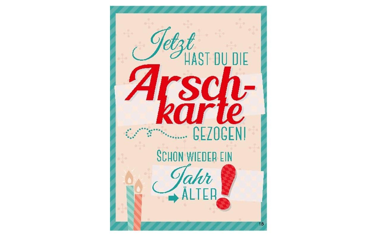 Depesche Musikkarte beweglich Geburtstag, Arschkarte gezogen