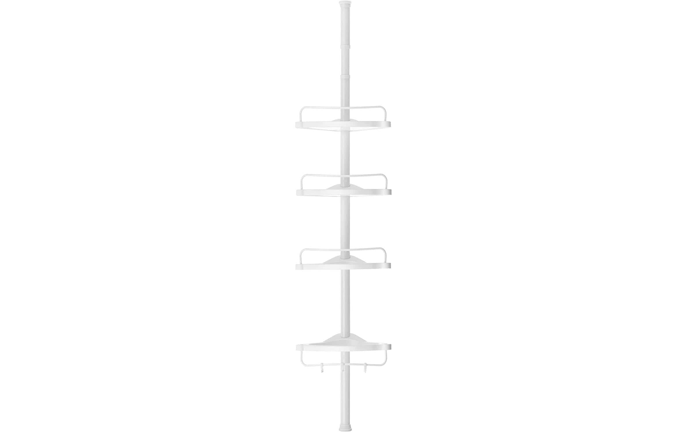 Songmics Duschmittelhalter mit Ablagen Weiss, Stahlrohr