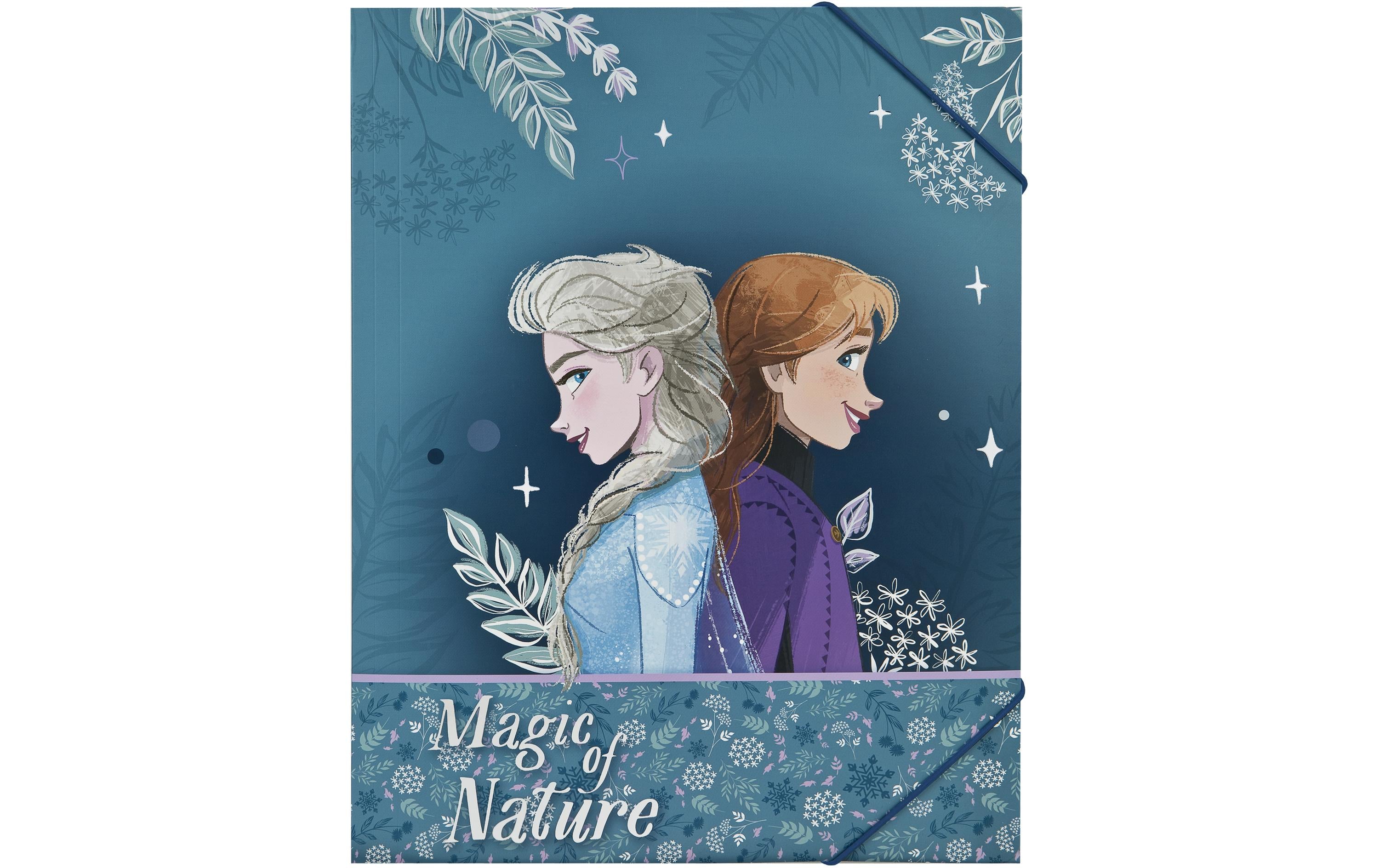 Undercover Gummibandmappe Disney A4 Frozen Hellblau