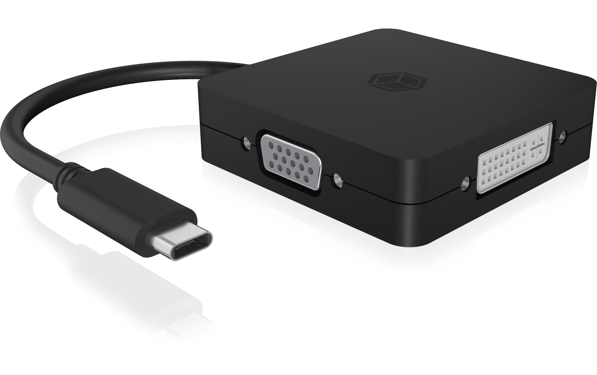 ICY BOX Adapter IB-DK1104-C USB Type-C - DisplayPort/DVI-D/HDMI/VGA