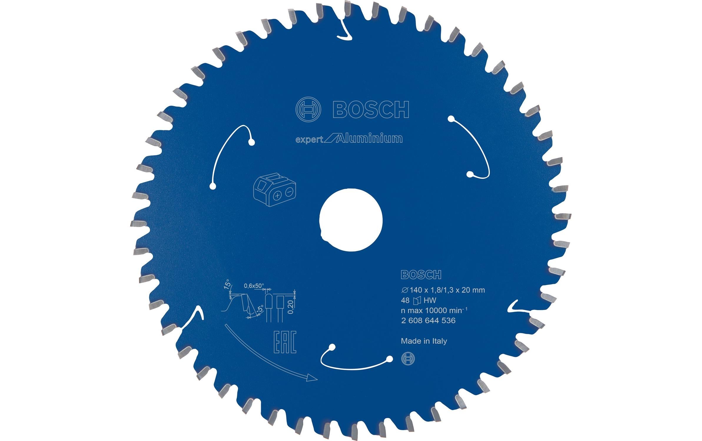 Bosch Professional Kreissägeblatt Expert for Aluminium Ø 140, Z 48